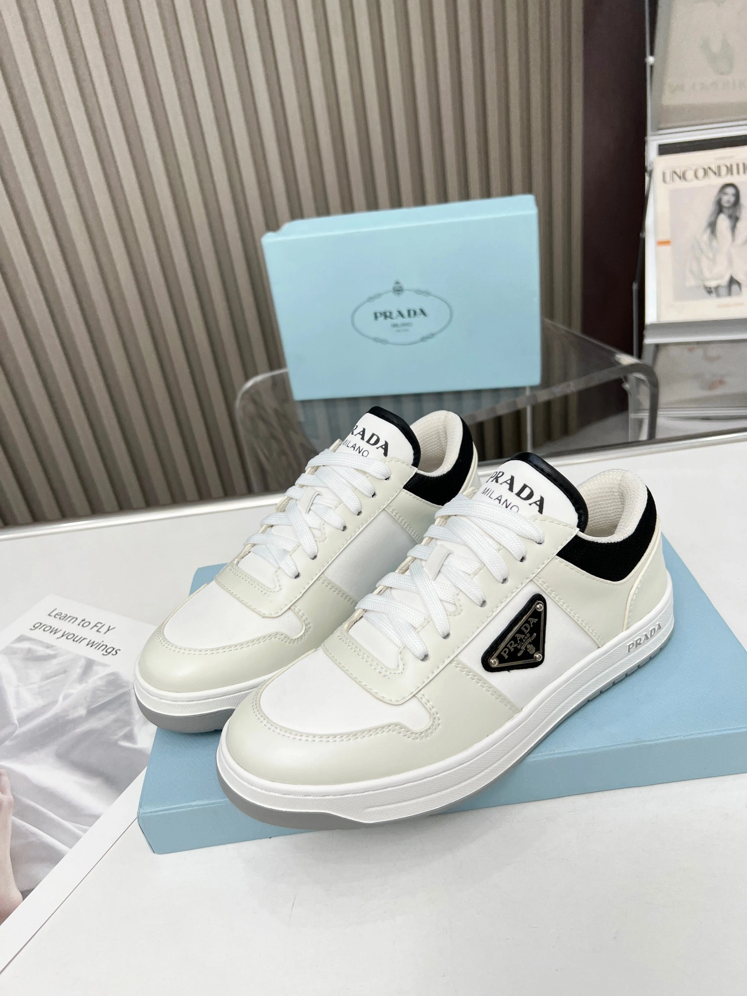 P*rada Top Sneakers Low CL 20230831- Affordable 6400