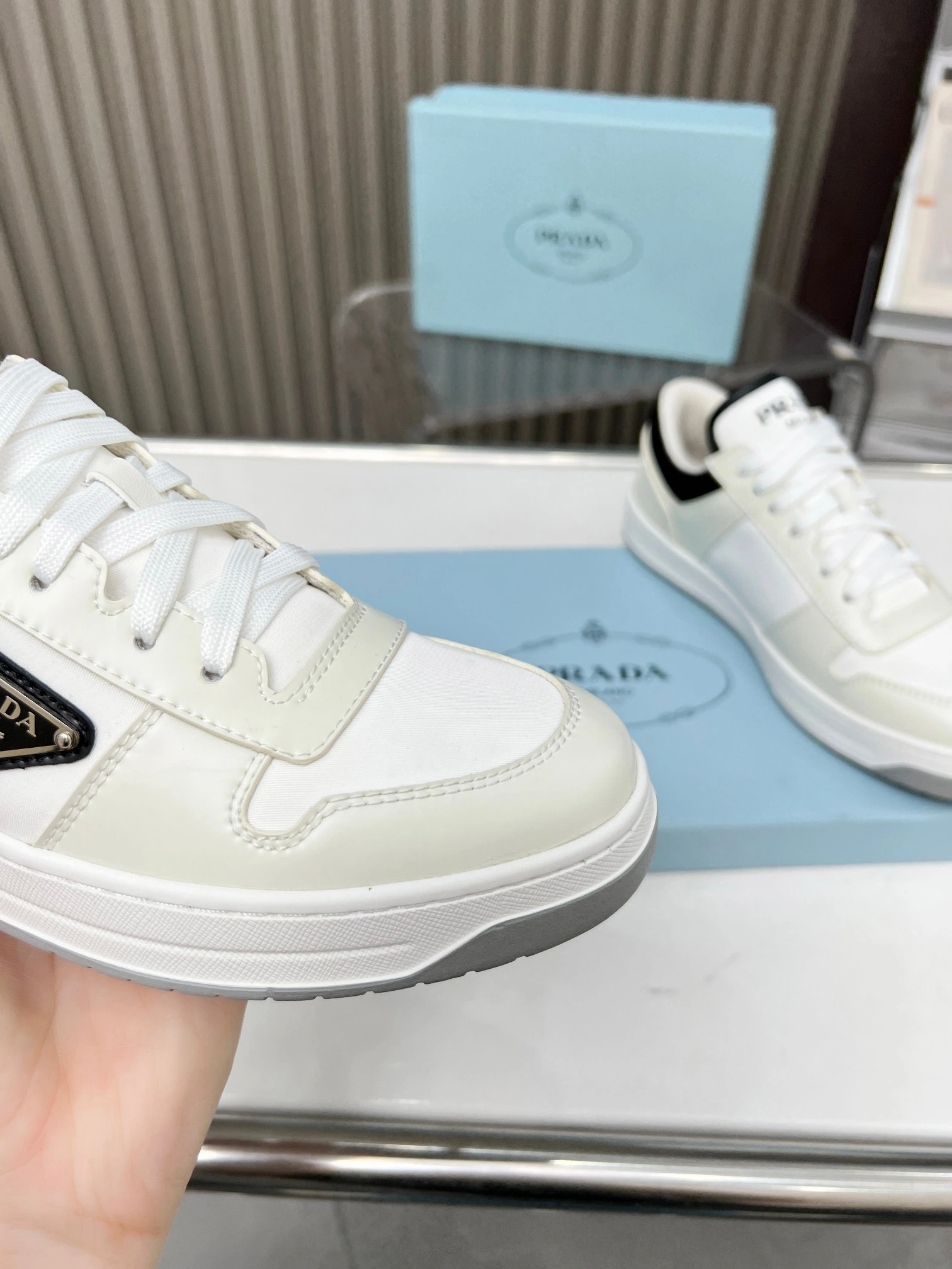 P*rada Top Sneakers Low CL 20230831- Affordable 6400