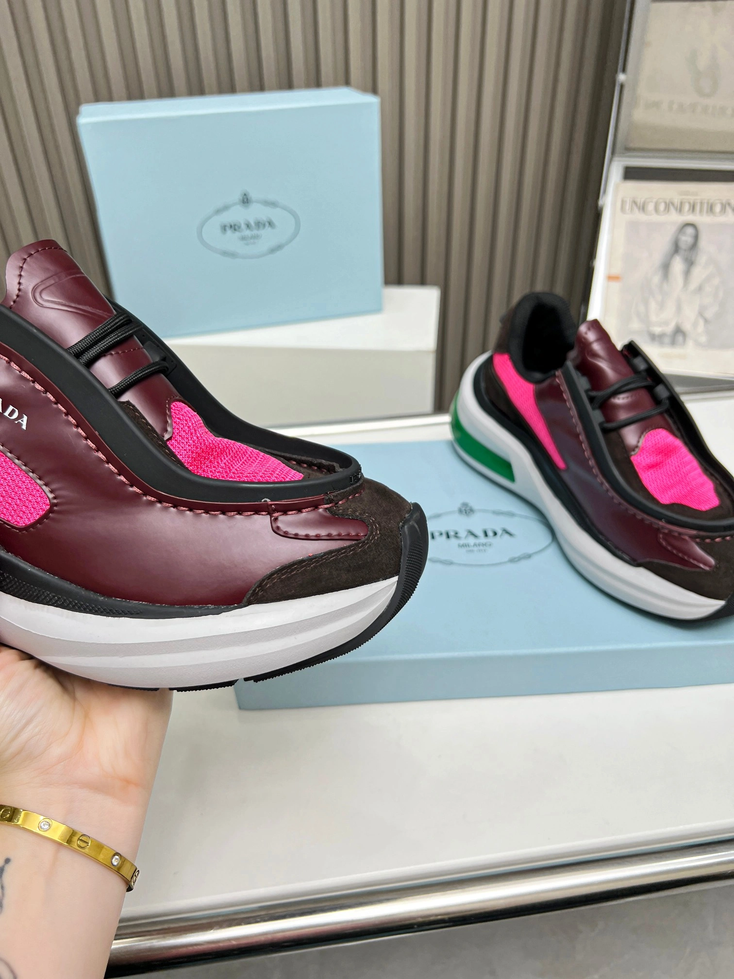 P*rada Top Sneakers Low CL 20230831- Casual 6393