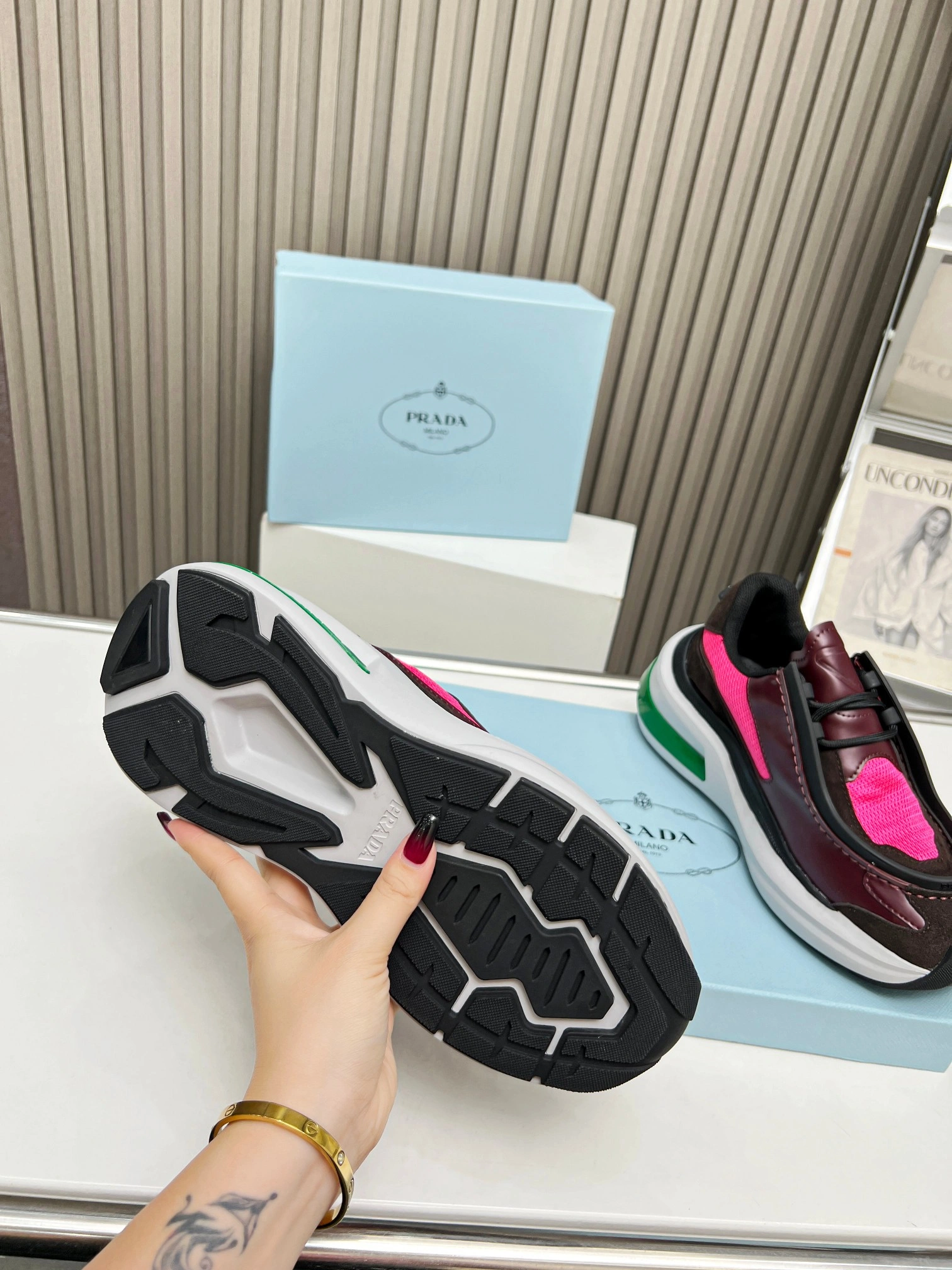 P*rada Top Sneakers Low CL 20230831- Casual 6393