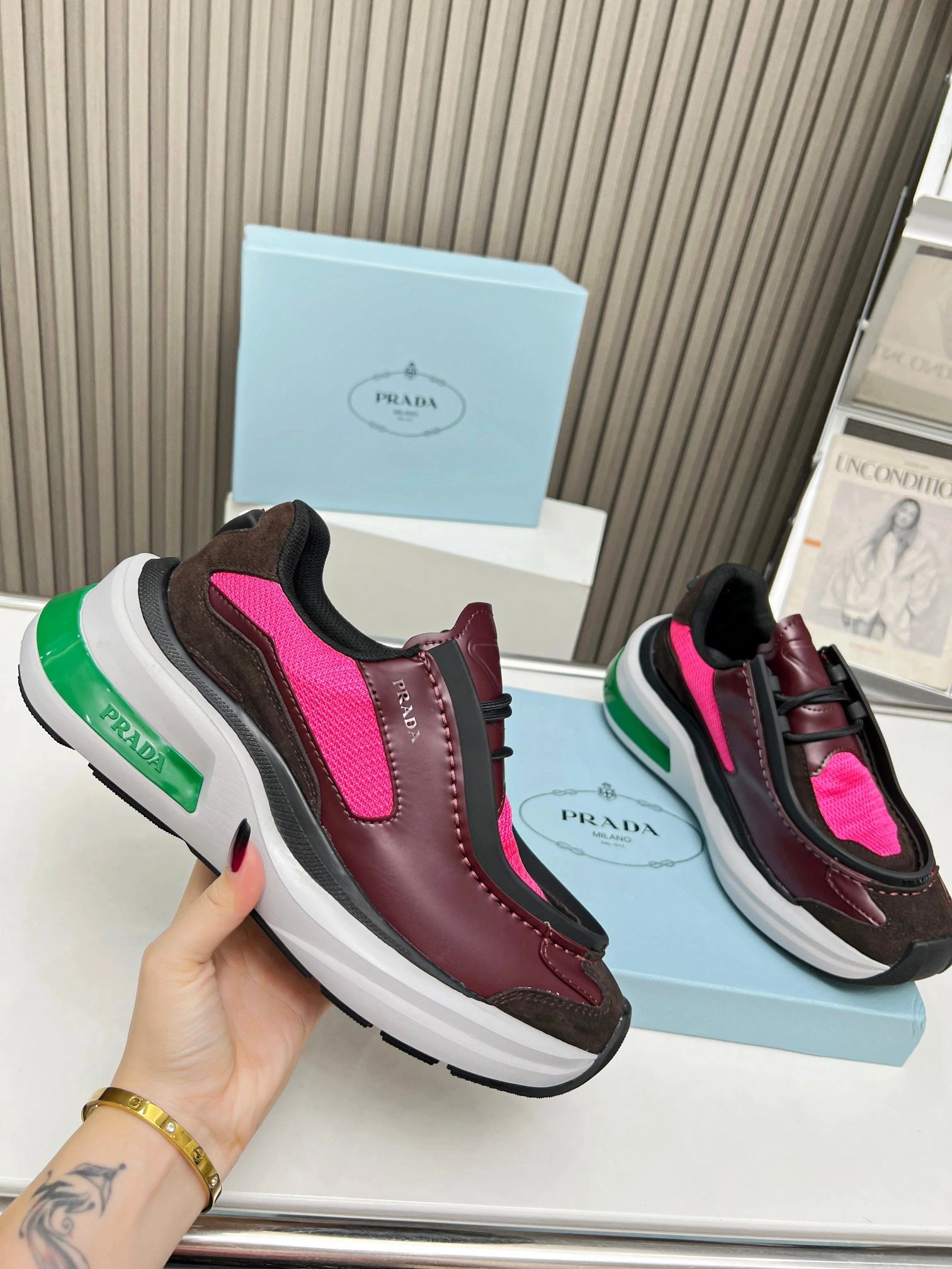 P*rada Top Sneakers Low CL 20230831- Casual 6393