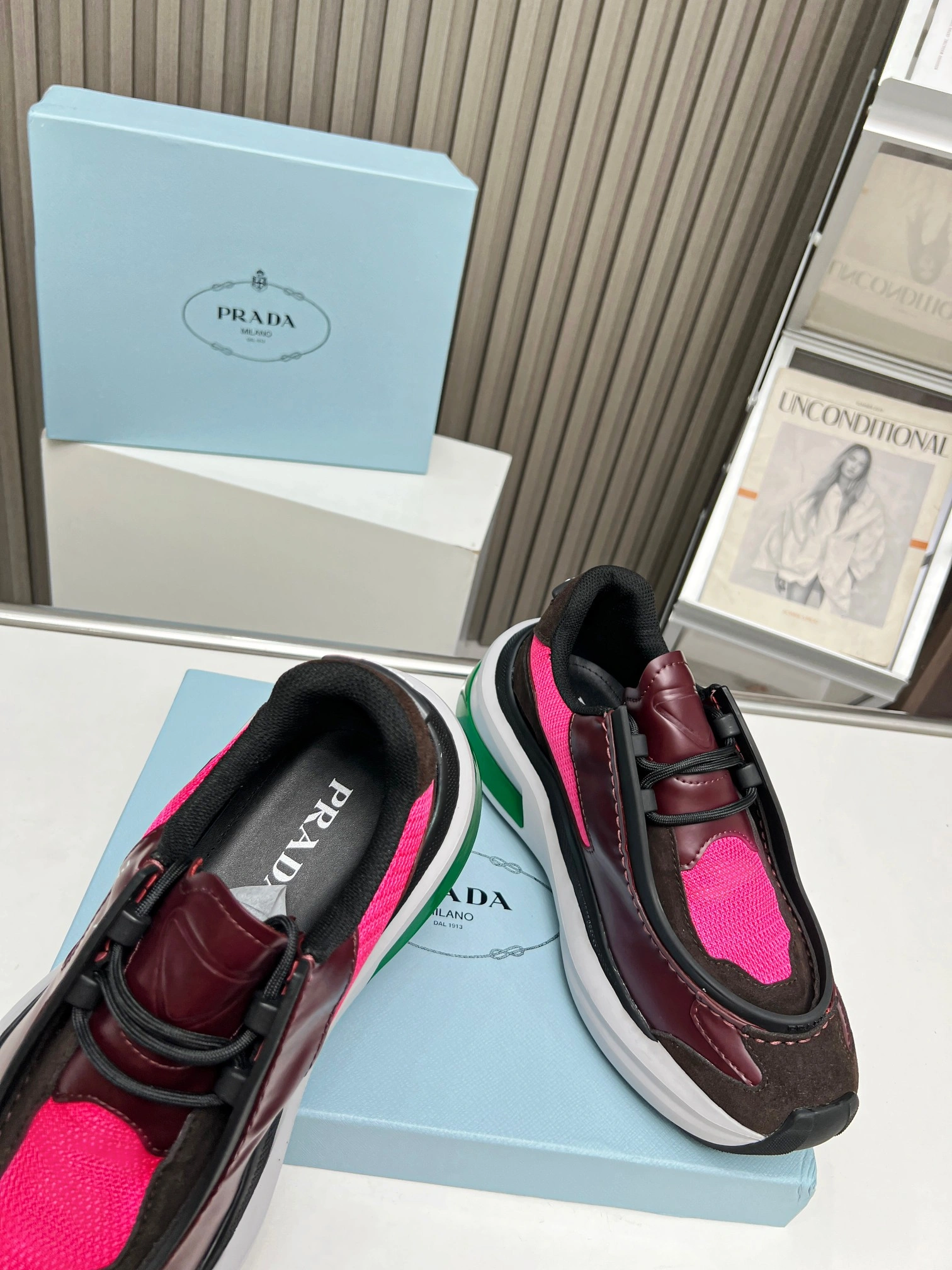 P*rada Top Sneakers Low CL 20230831- Casual 6393
