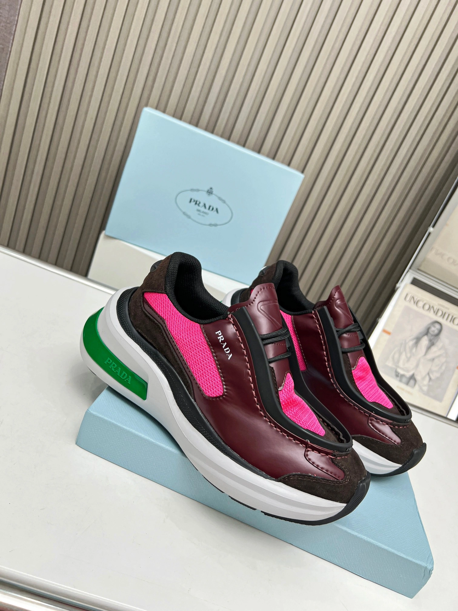 P*rada Top Sneakers Low CL 20230831- Casual 6393