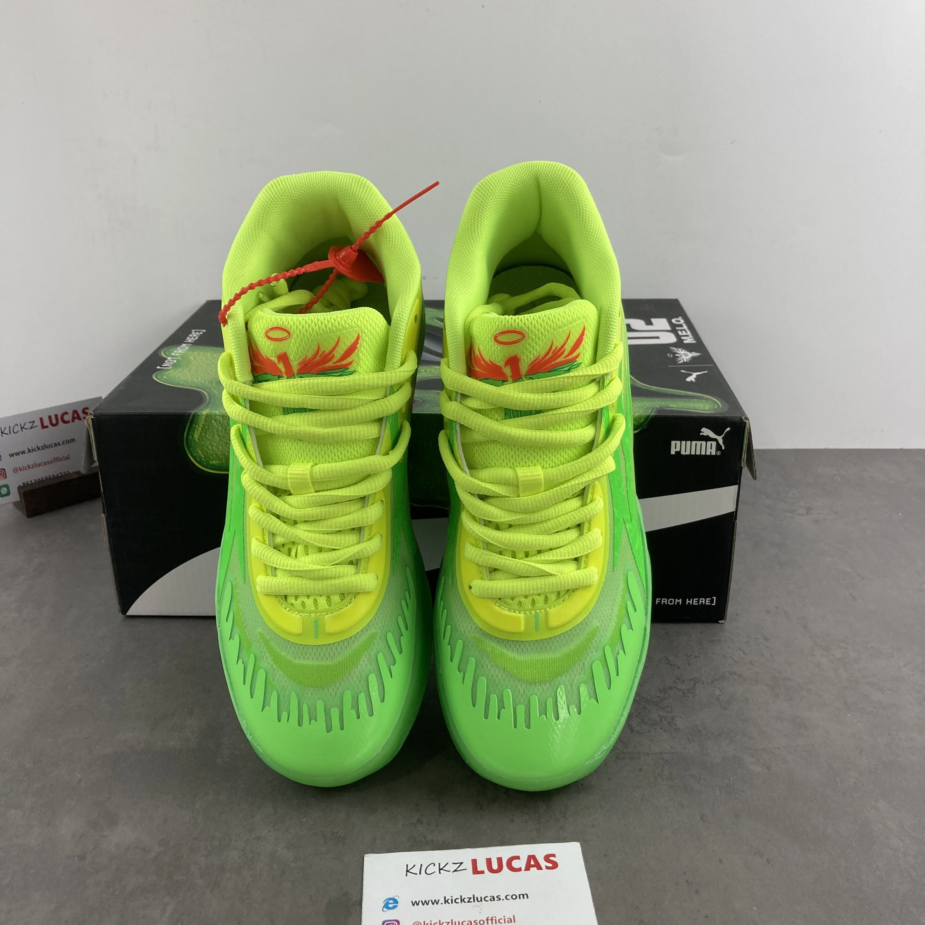 Breathable Puma LaMelo Ball MB.02 Nickelodeon Slime 377584- 1156