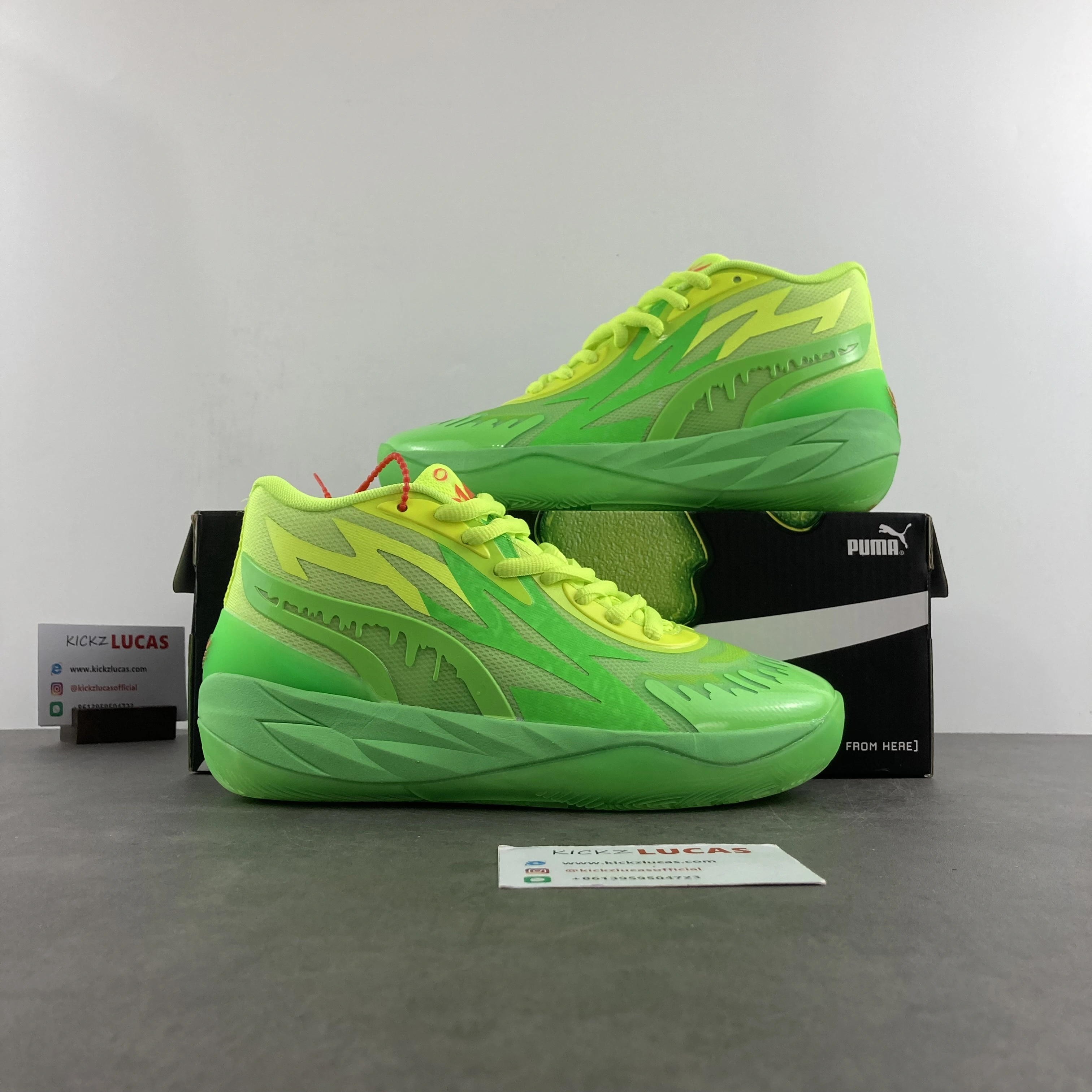 Breathable Puma LaMelo Ball MB.02 Nickelodeon Slime 377584- 1156