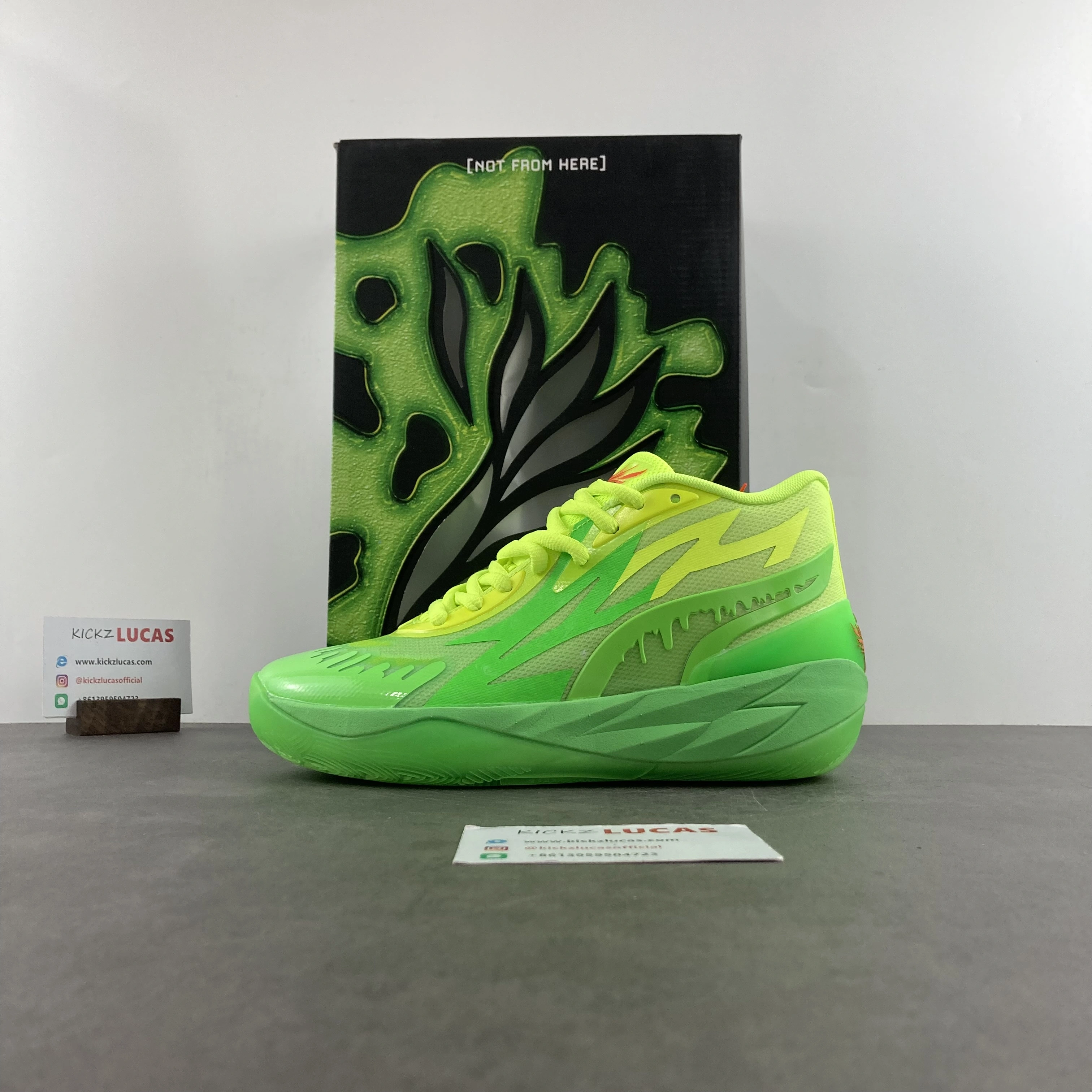 Breathable Puma LaMelo Ball MB.02 Nickelodeon Slime 377584- 1156