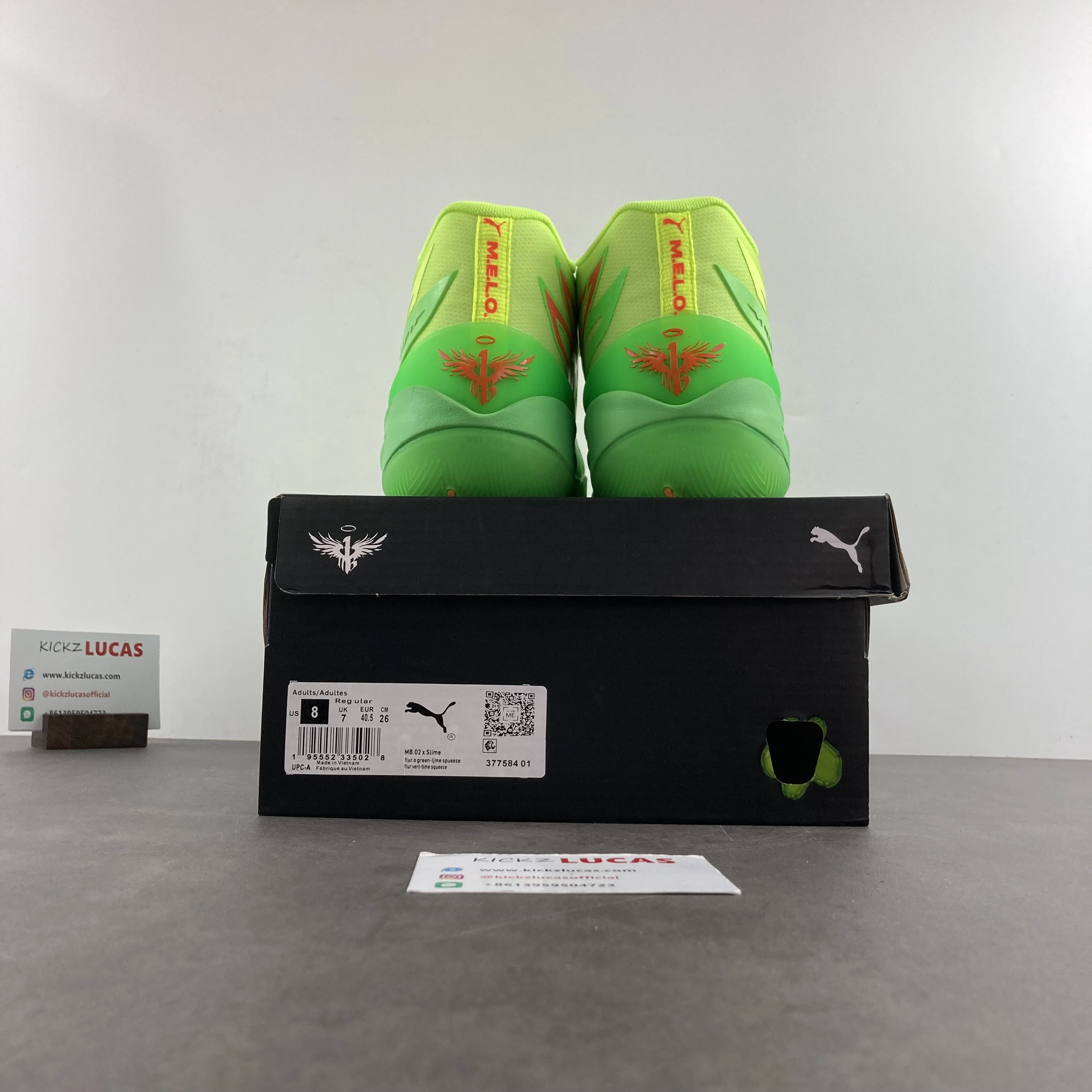 Breathable Puma LaMelo Ball MB.02 Nickelodeon Slime 377584- 1156