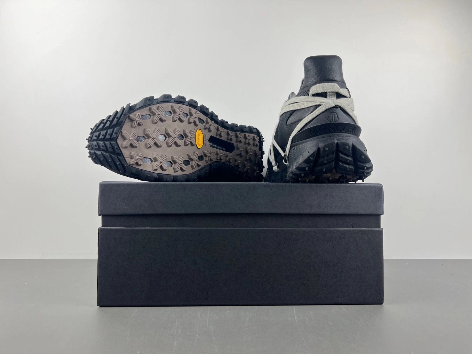 R*ick O*wens x M*oncler Trailgrip Megalace Black Comfortable 5360