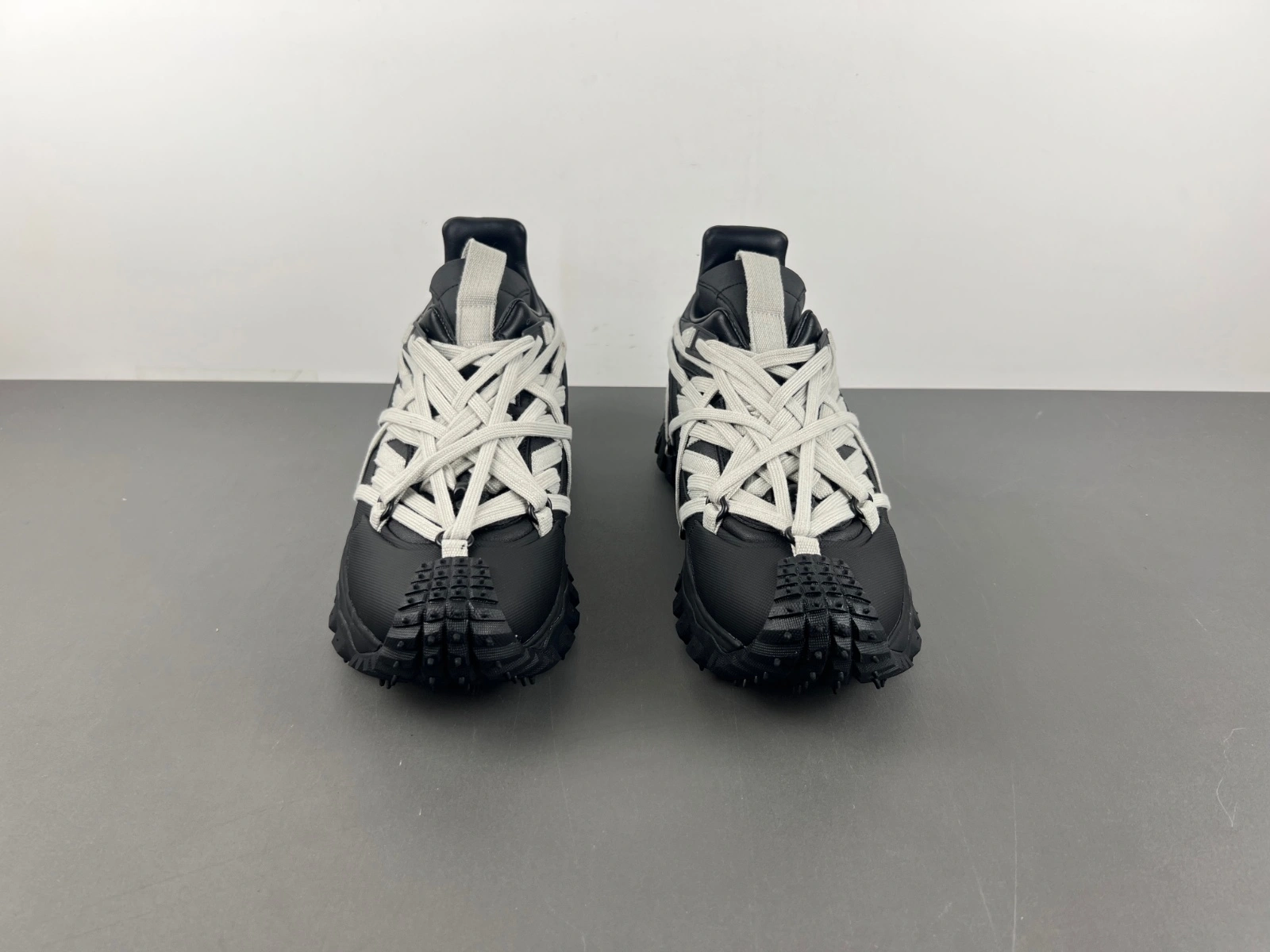 R*ick O*wens x M*oncler Trailgrip Megalace Black Comfortable 5360