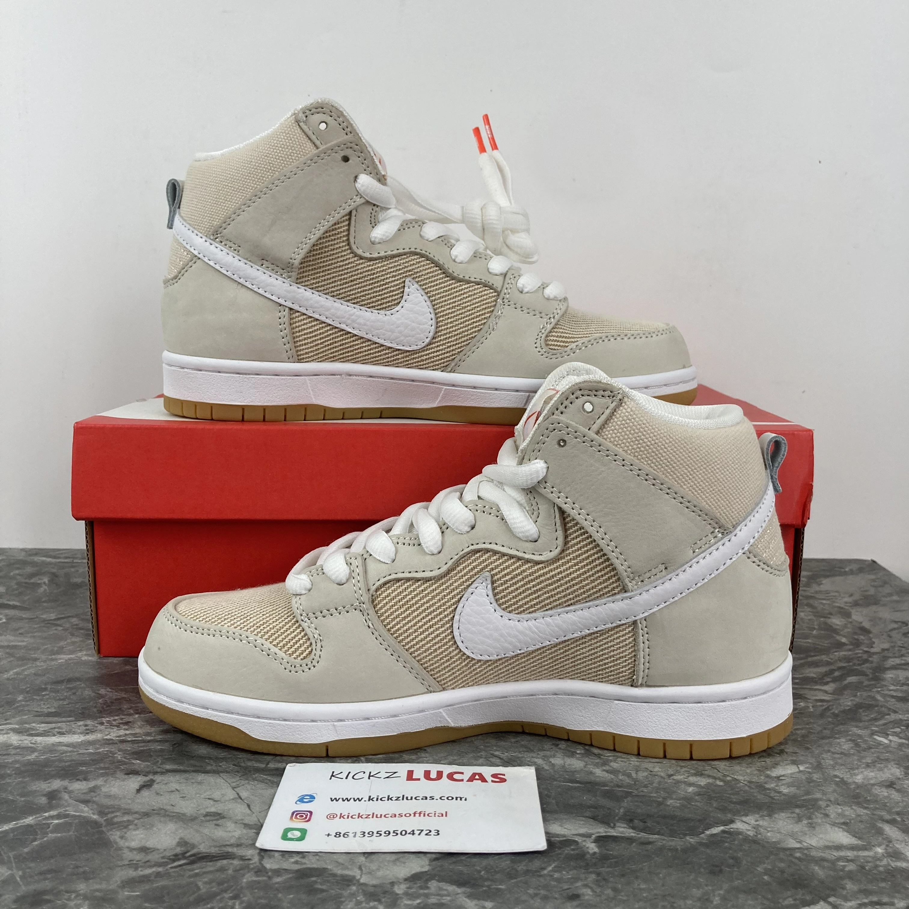 SB Dunk High Pro ISO Orange Label Unbleached Natural DA9626- Casual 492