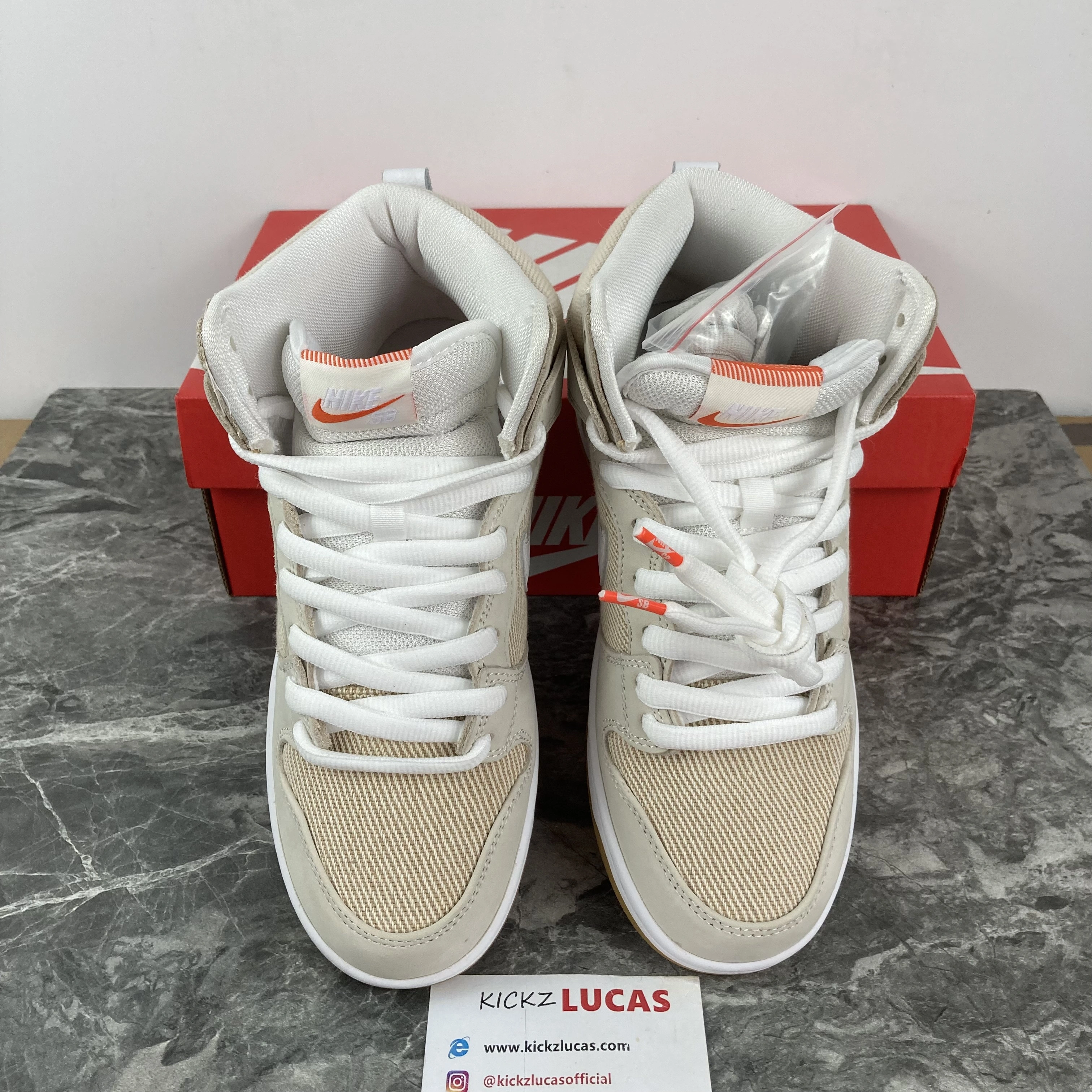 SB Dunk High Pro ISO Orange Label Unbleached Natural DA9626- Casual 492