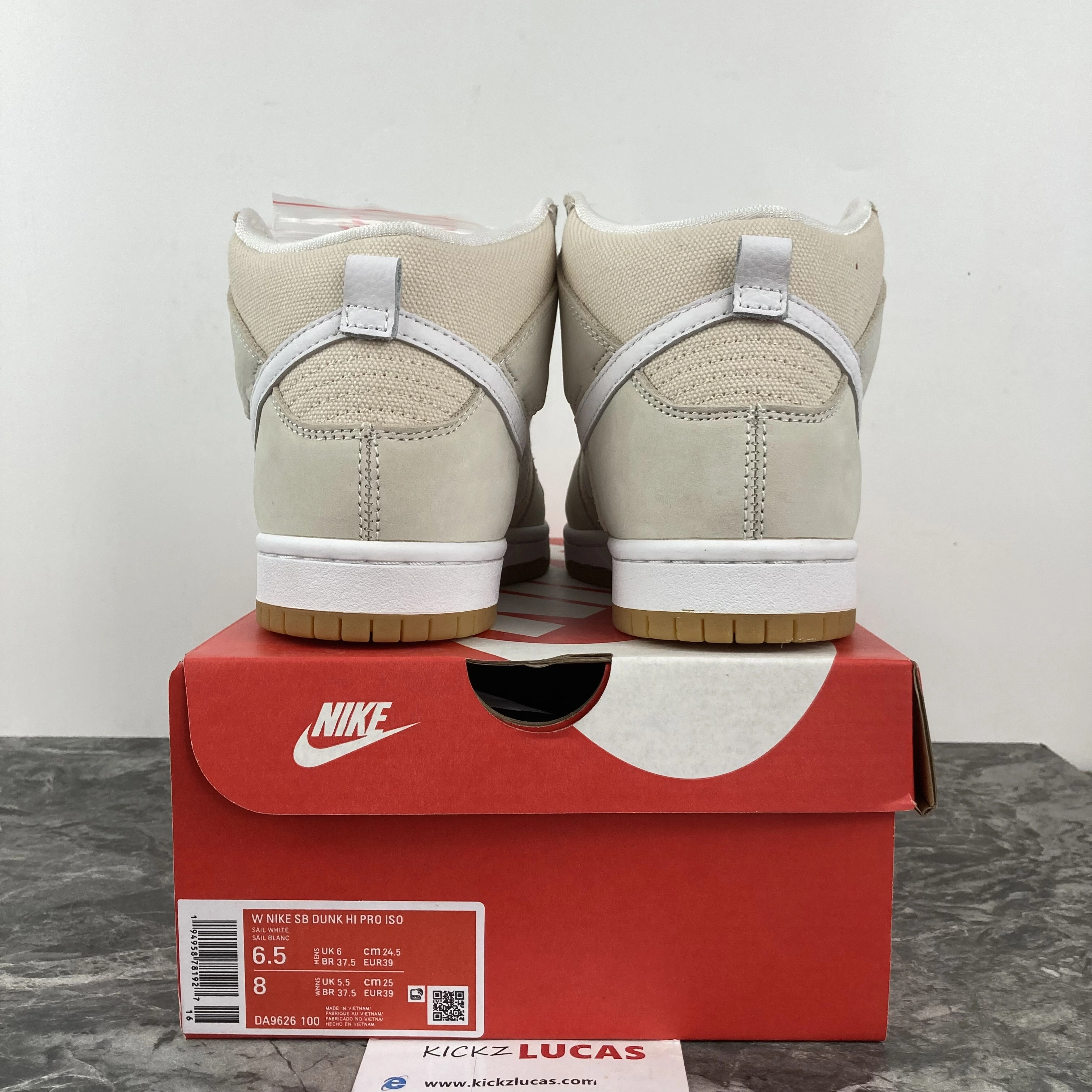 SB Dunk High Pro ISO Orange Label Unbleached Natural DA9626- Casual 492