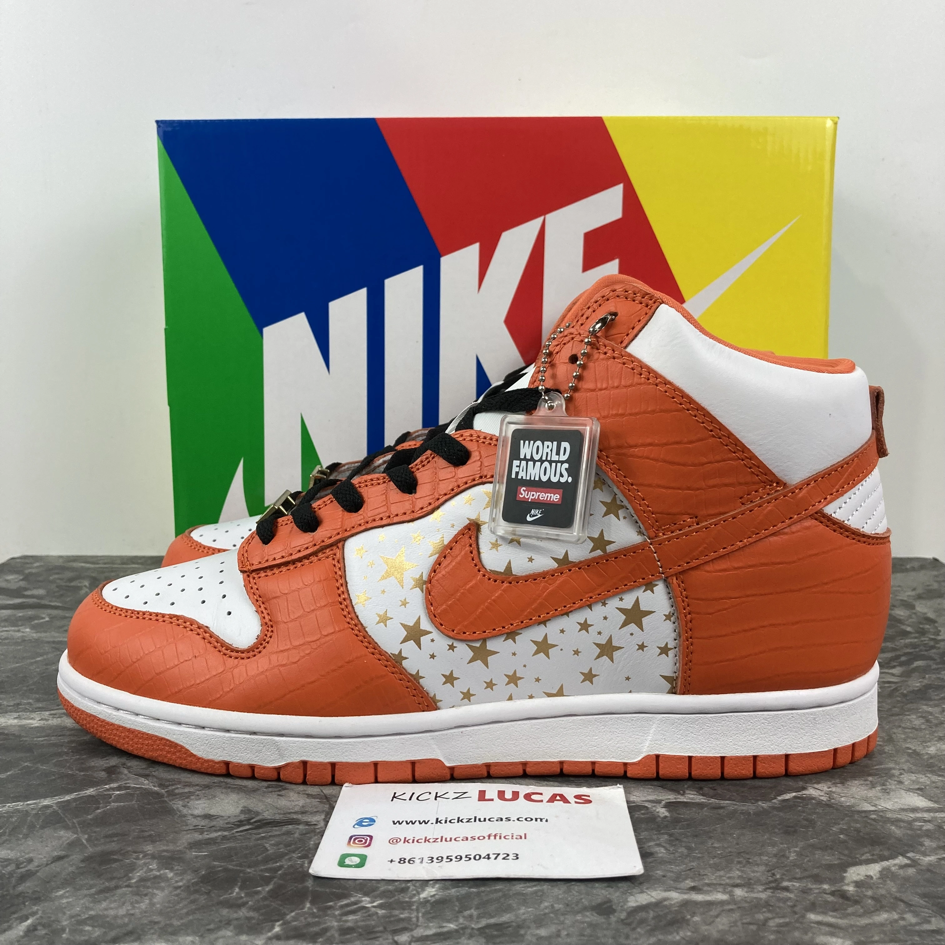 SB Dunk High Supreme Orange 307385- EyeCatching 601