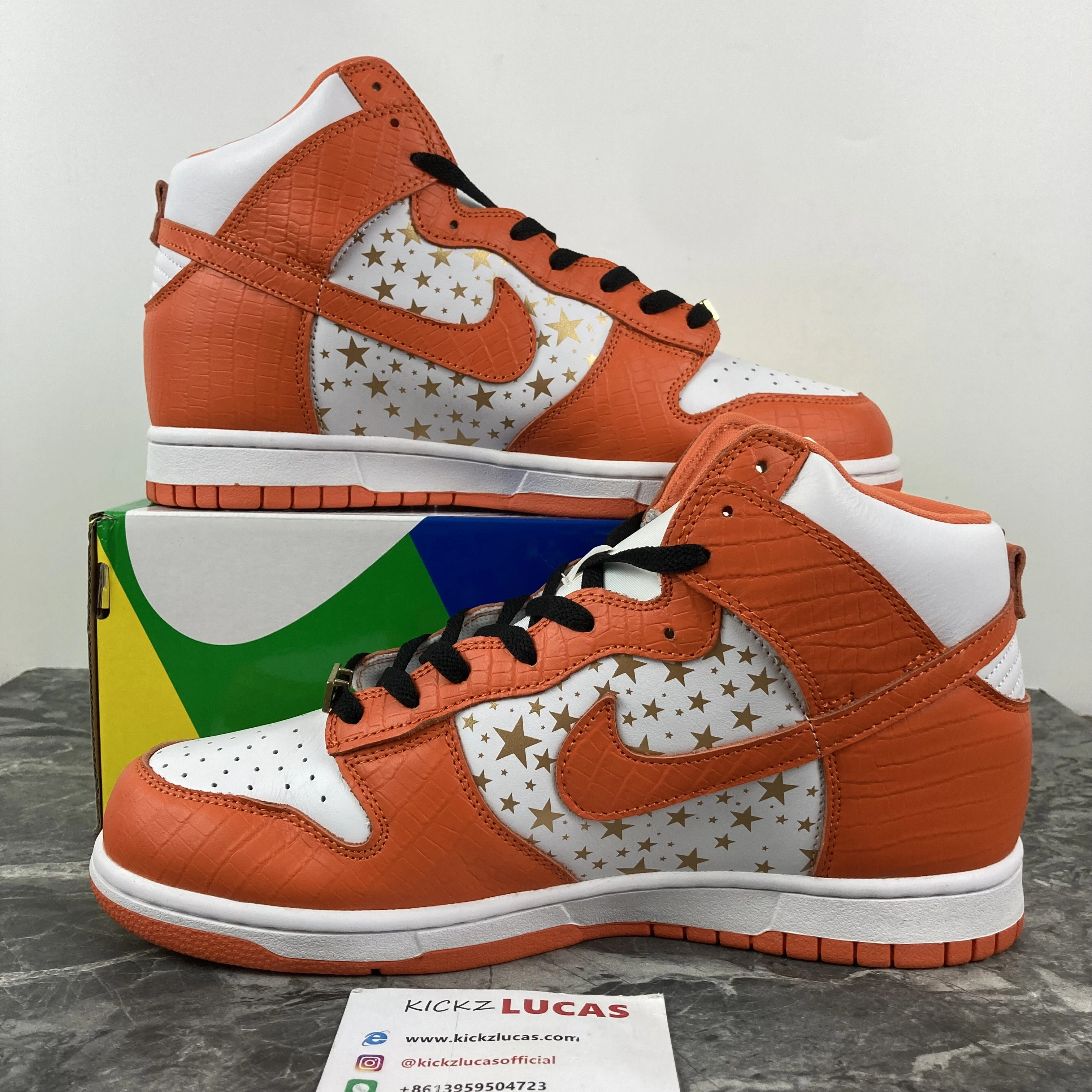 SB Dunk High Supreme Orange 307385- EyeCatching 601