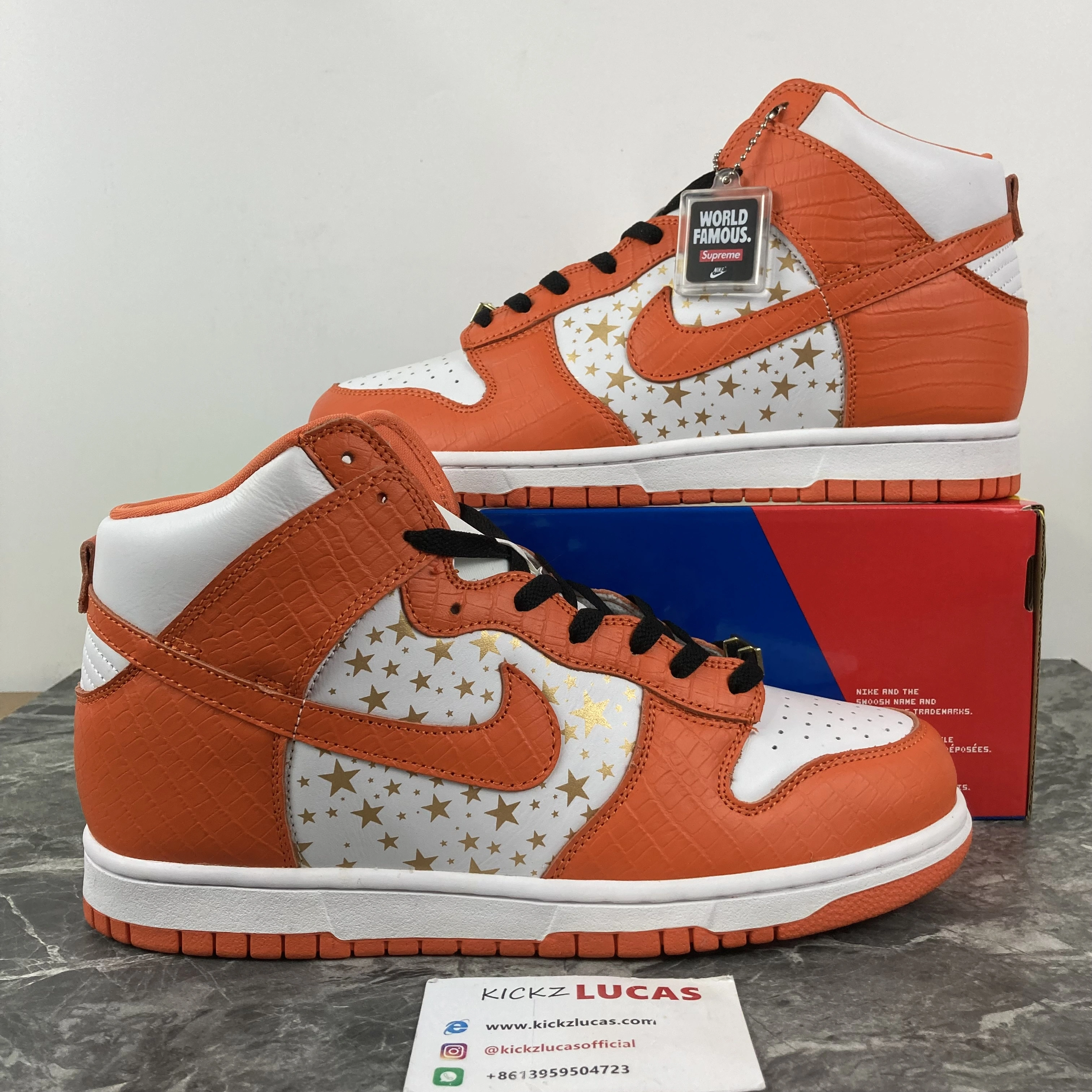 SB Dunk High Supreme Orange 307385- EyeCatching 601
