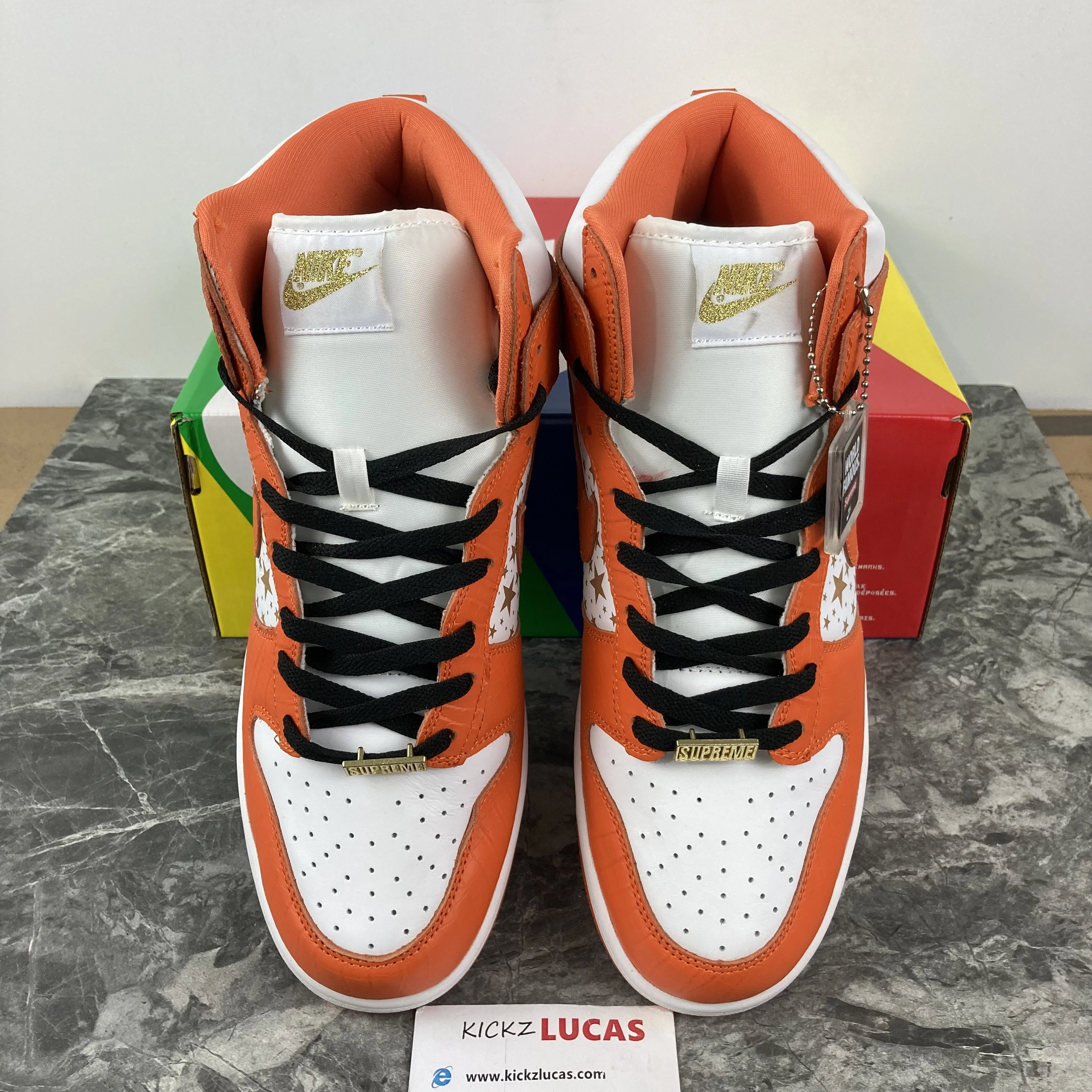 SB Dunk High Supreme Orange 307385- EyeCatching 601