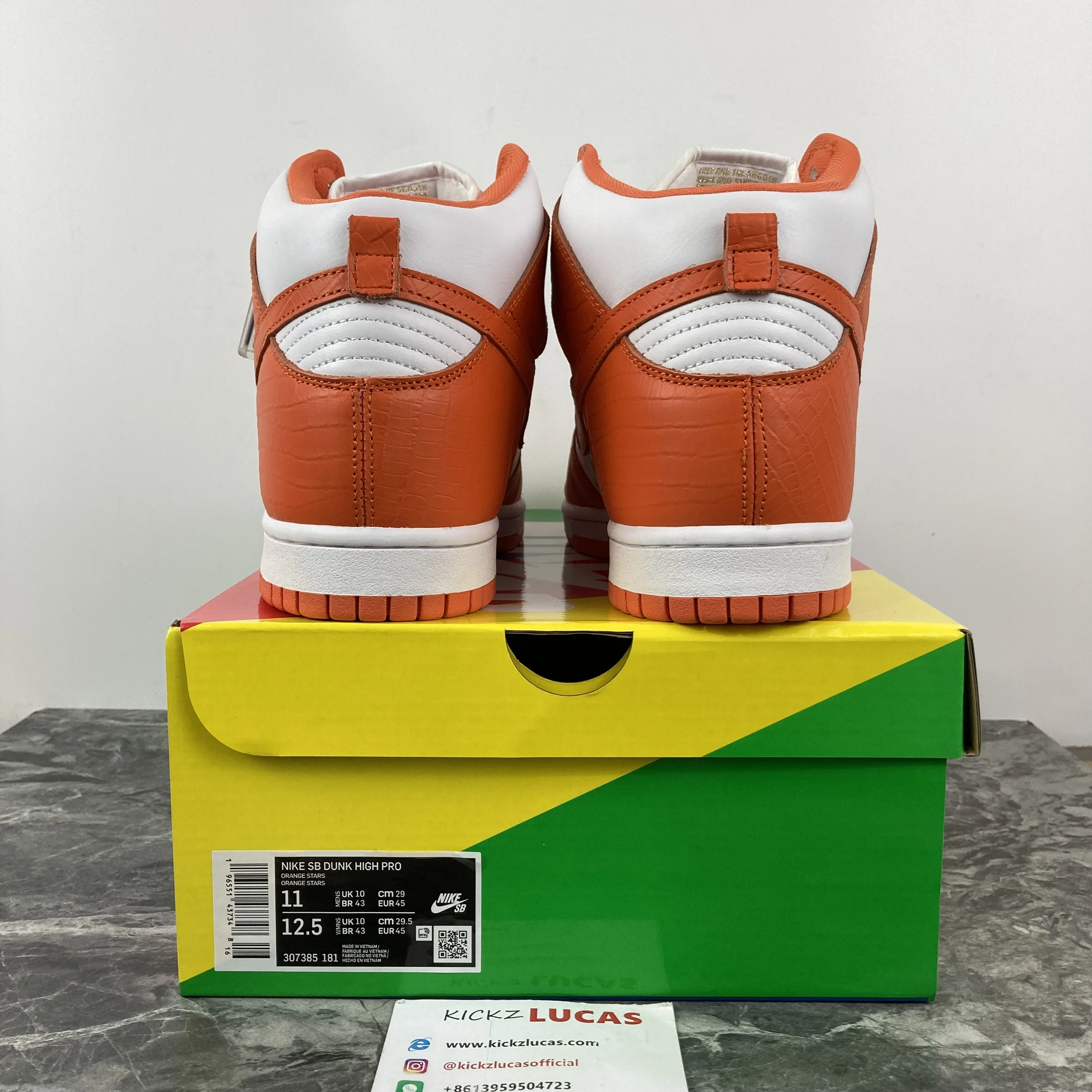 SB Dunk High Supreme Orange 307385- EyeCatching 601
