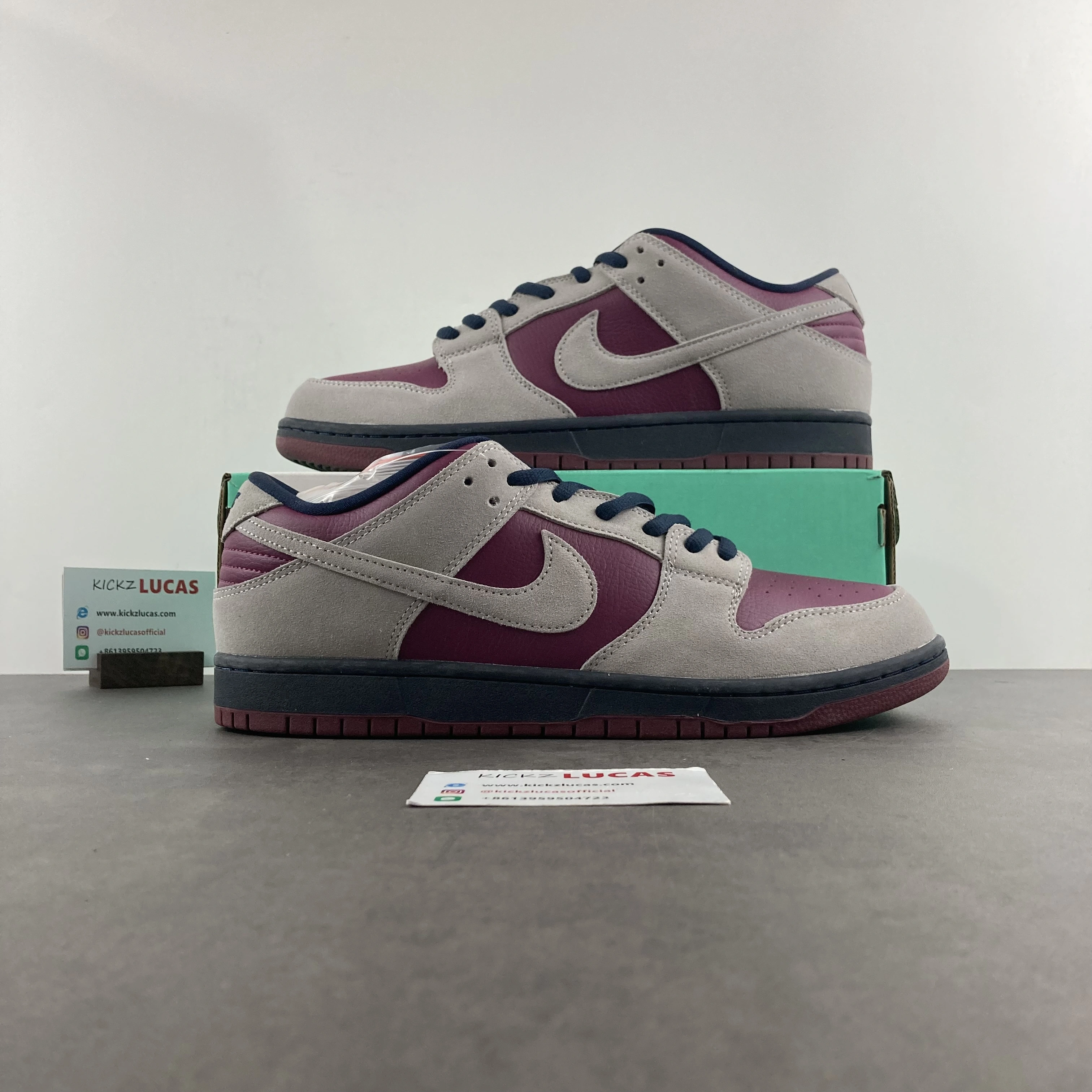 SB Dunk Low Atmosphere Grey True Berry BQ6817- Neat 295