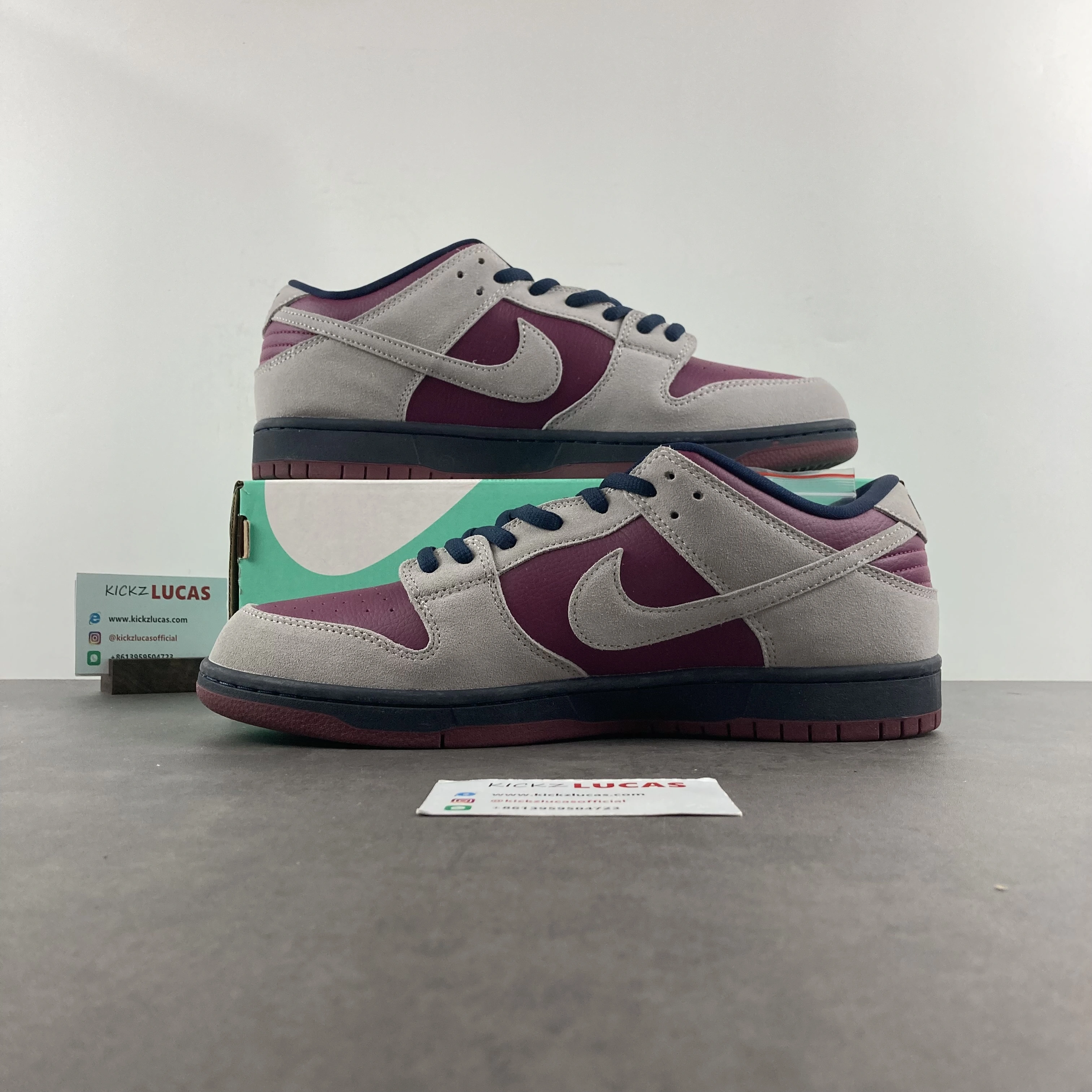 SB Dunk Low Atmosphere Grey True Berry BQ6817- Neat 295