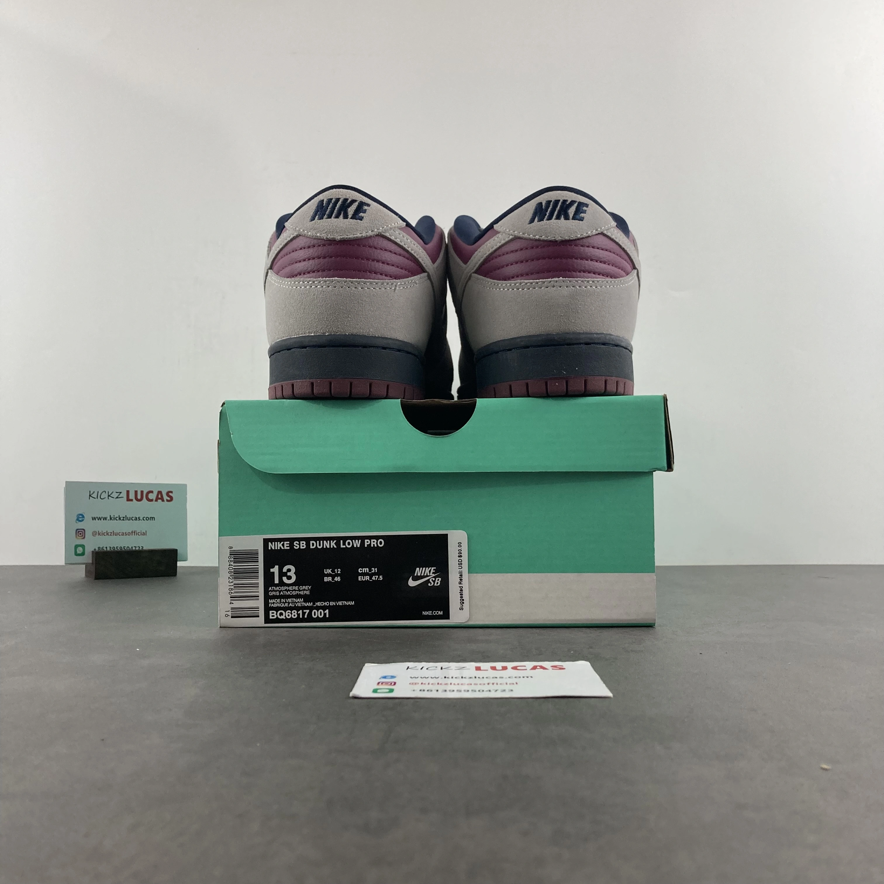 SB Dunk Low Atmosphere Grey True Berry BQ6817- Neat 295