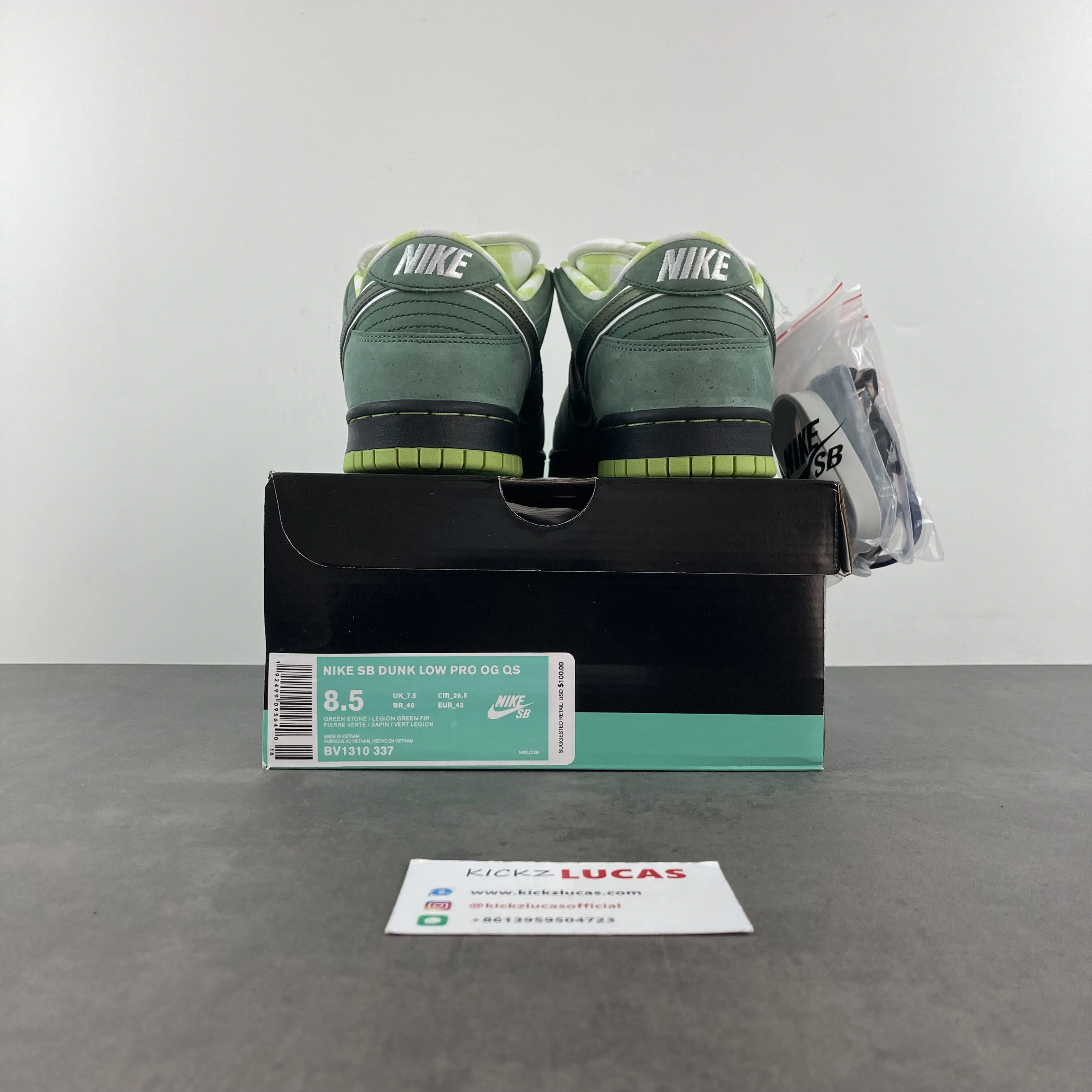 SB Dunk Low Concepts Green Lobster BV1310- ZeroBulk 350