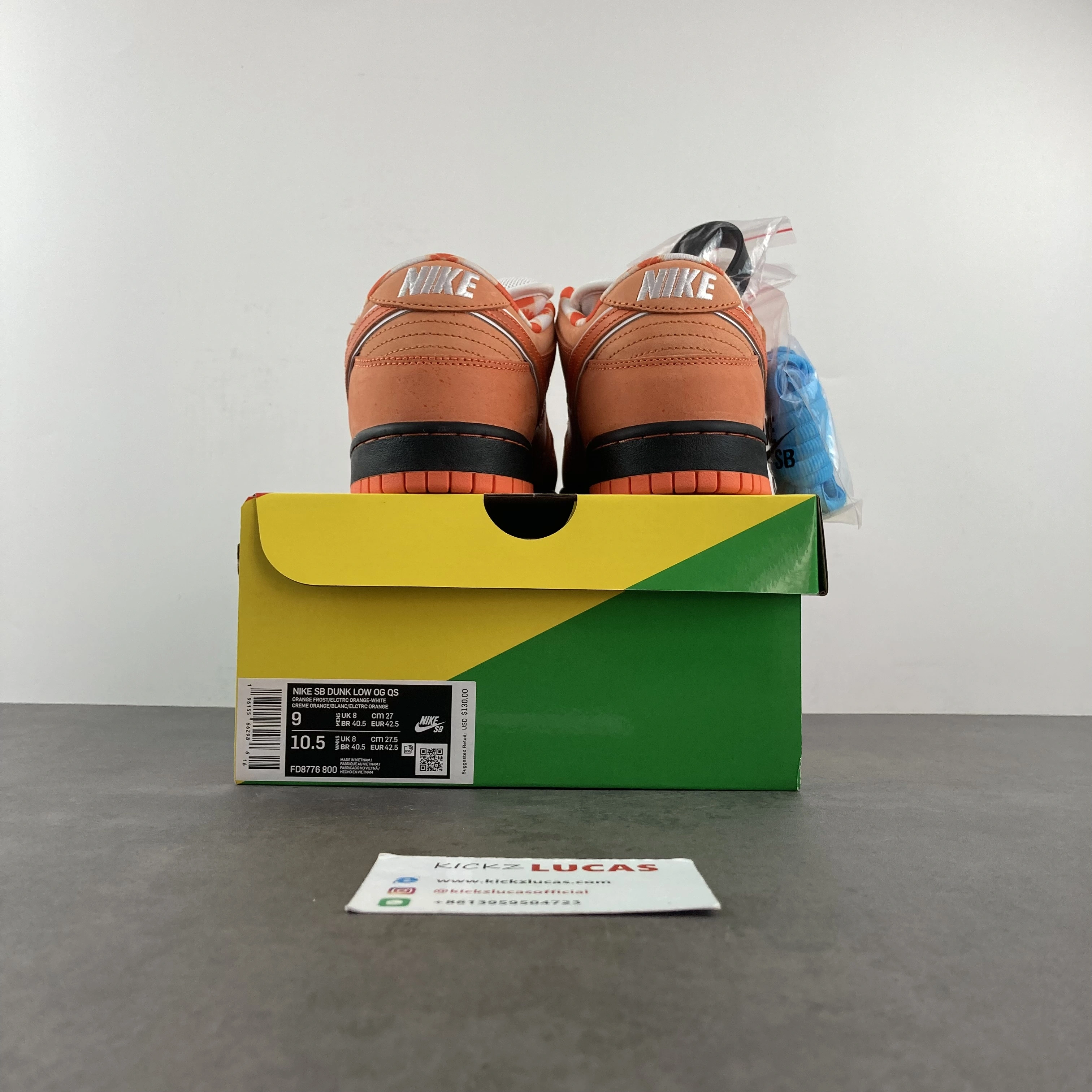 Original SB Dunk Low Concepts Orange Lobster FD8776- 352