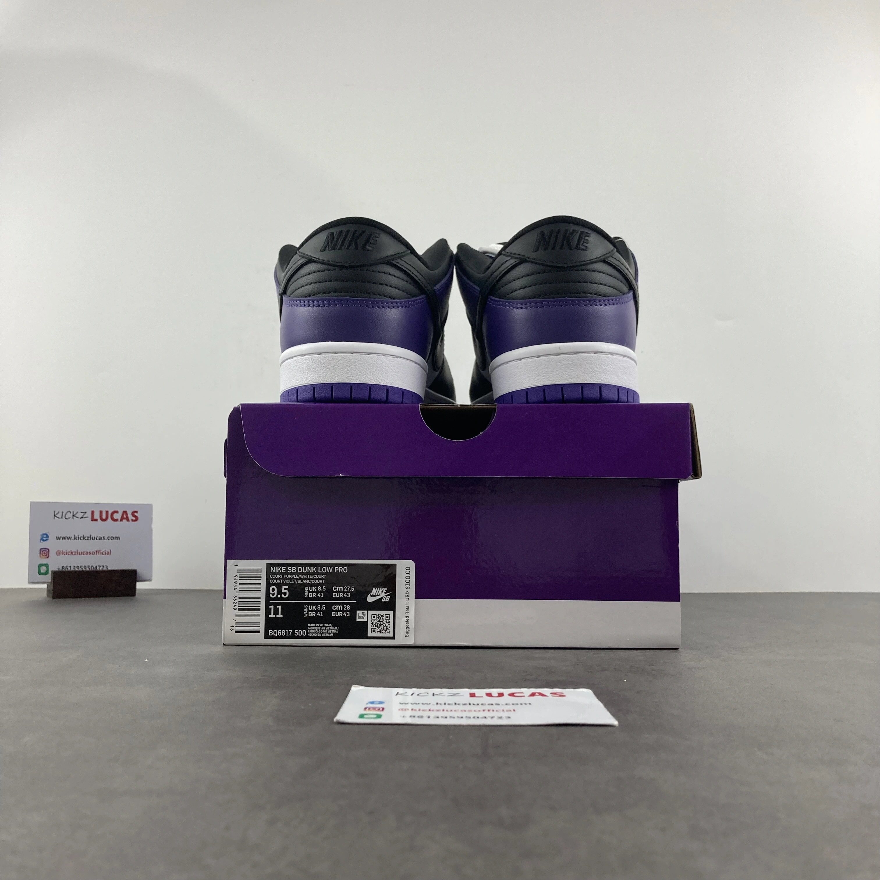 Classic SB Dunk Low Court Purple BQ6817- 644