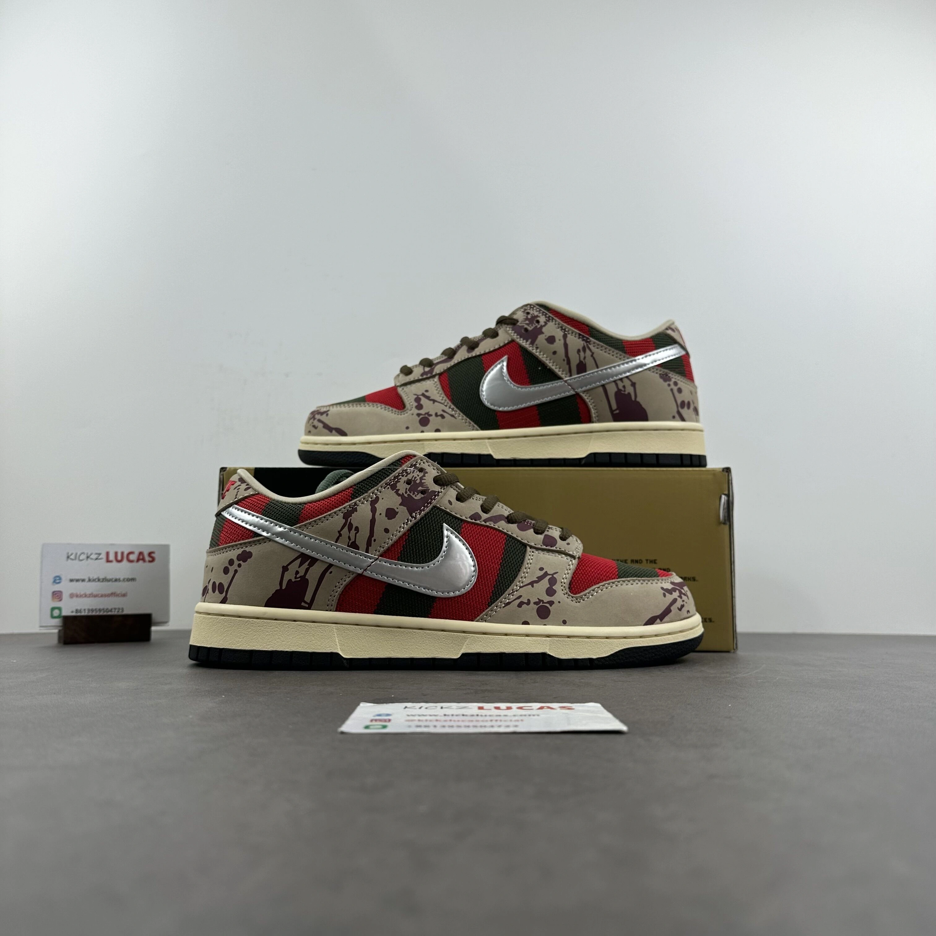OdorResistant SB Dunk Low Freddy Krueger 313170- 170