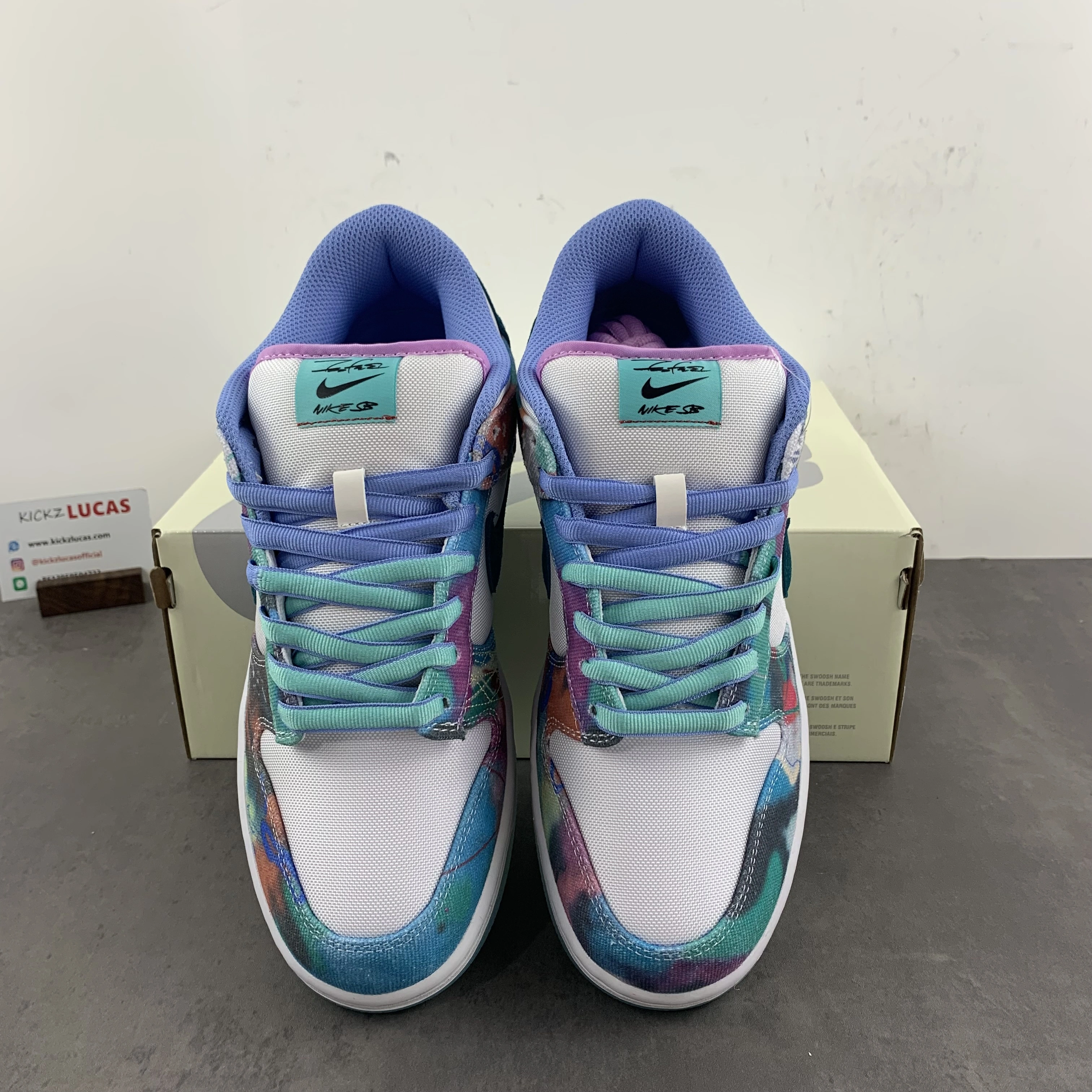 SB Dunk Low Futura Laboratories Bleached Aqua HF6061- Minimalist 30