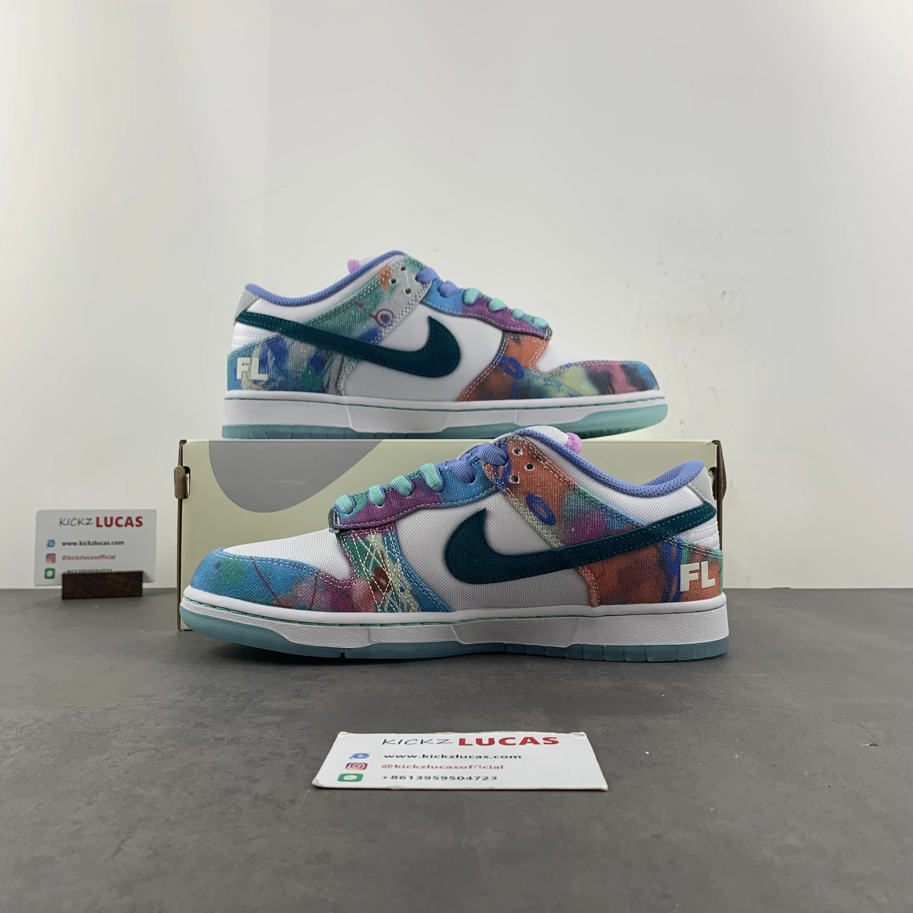 SB Dunk Low Futura Laboratories Bleached Aqua HF6061- Minimalist 30