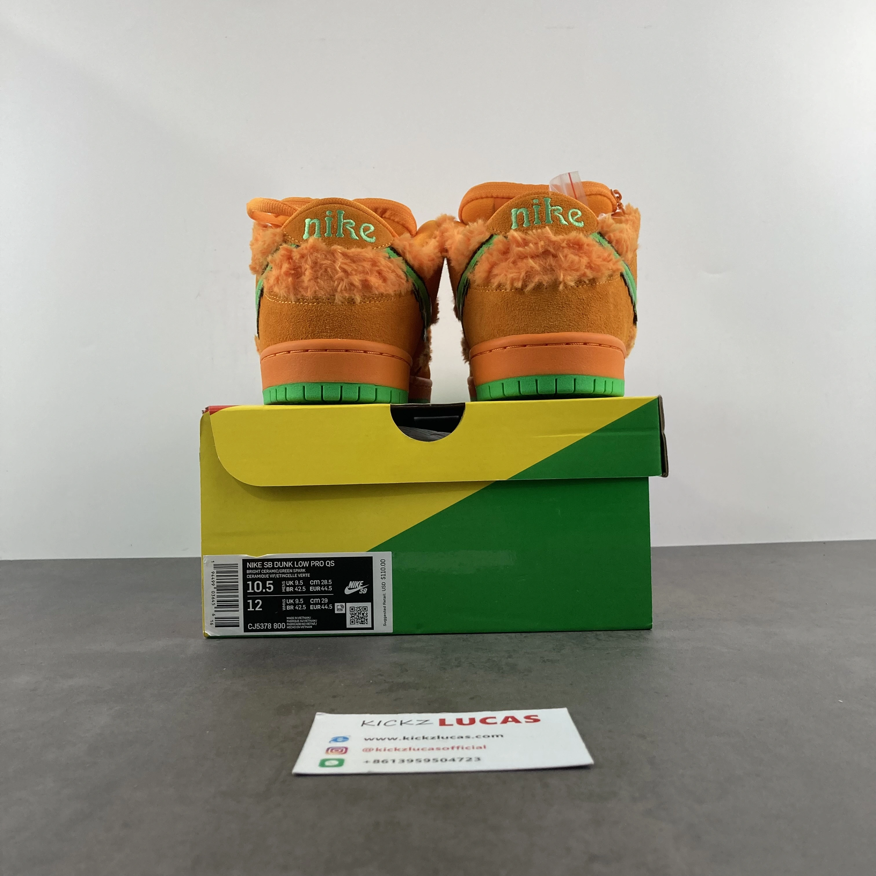 SB Dunk Low Grateful Dead Bears Orange CJ5378- Stretchable 158