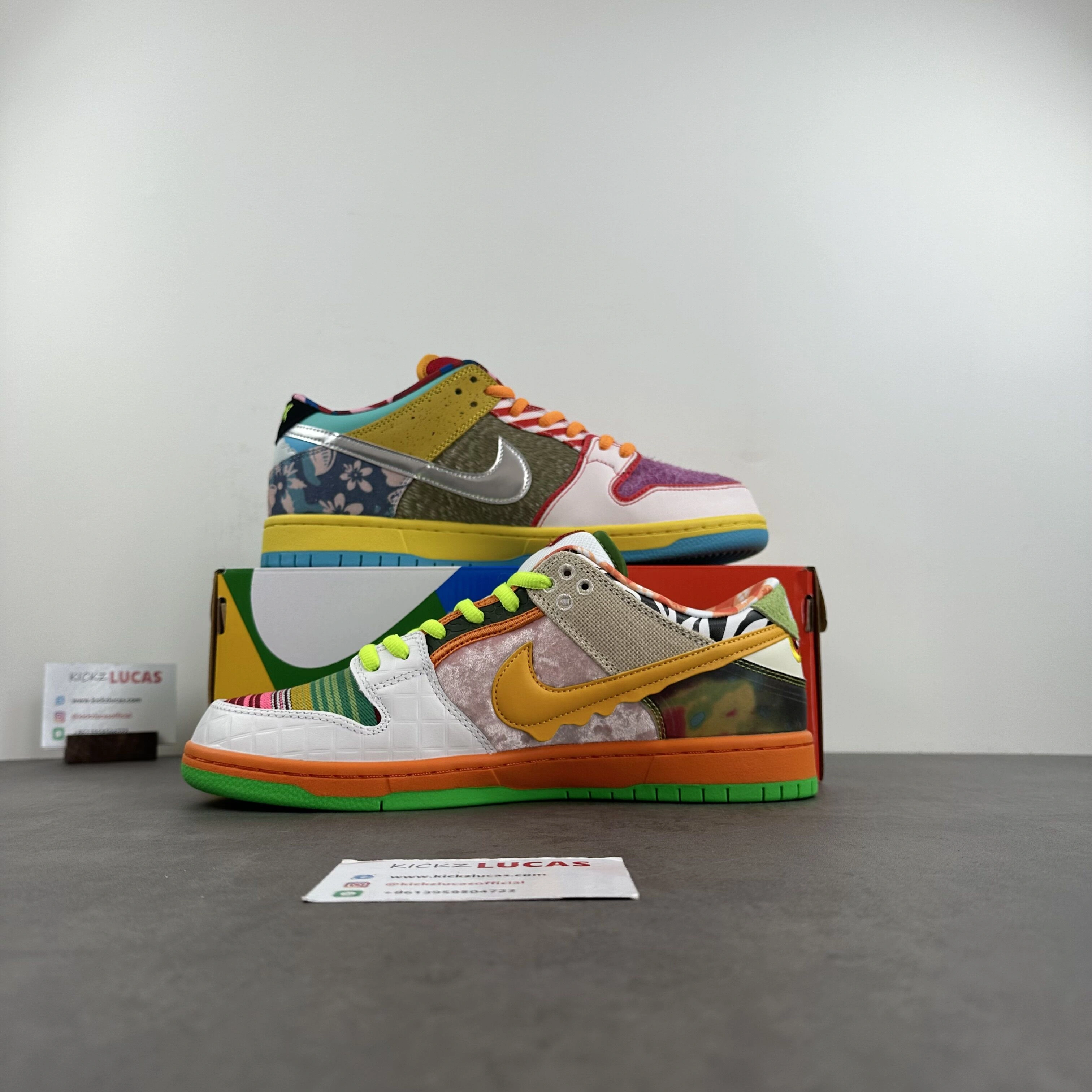 DailyWear SB Dunk Low Johnnyhkicks Custom What The Dunk DM0807- 102