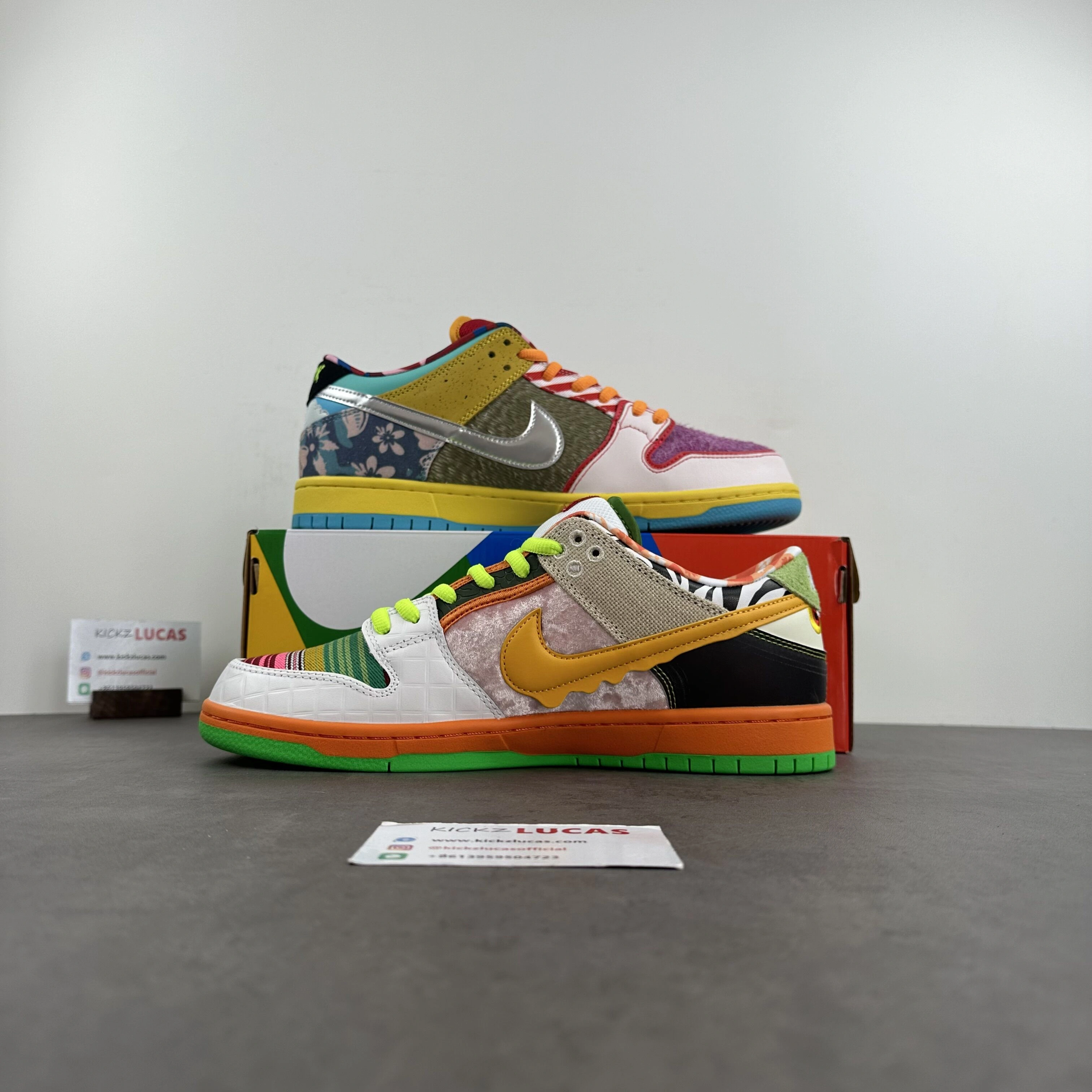 DailyWear SB Dunk Low Johnnyhkicks Custom What The Dunk DM0807- 102
