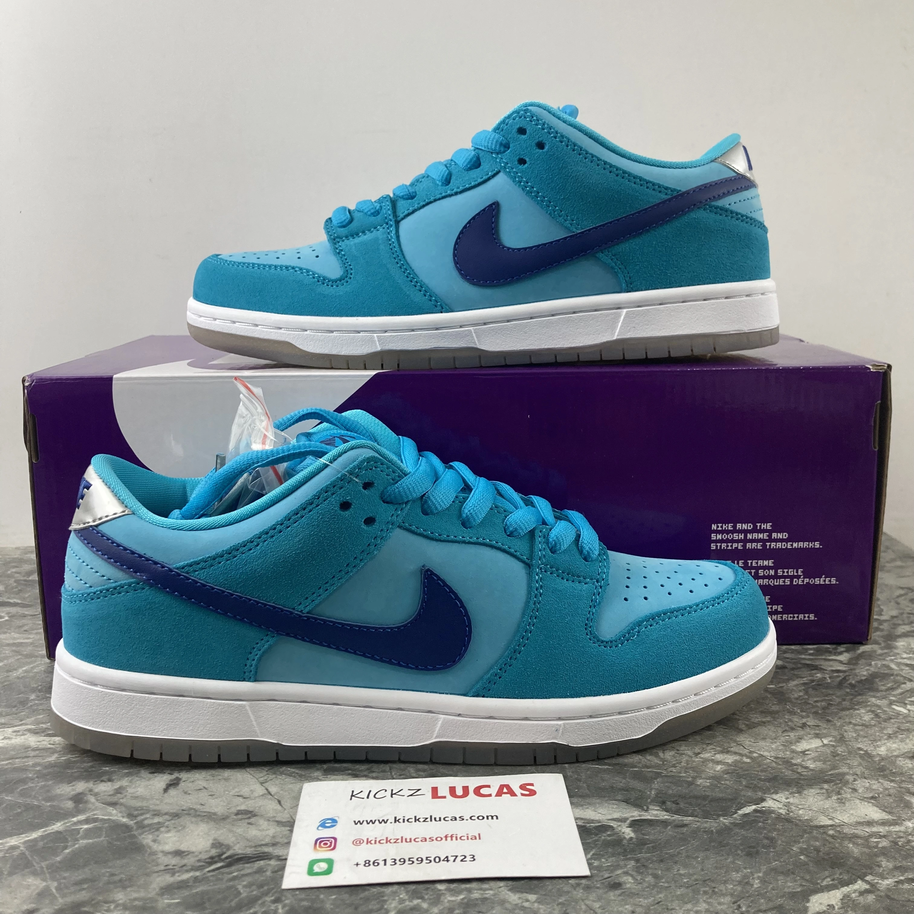SB Dunk Low Pro Blue Fury BQ6817- Elegant 305