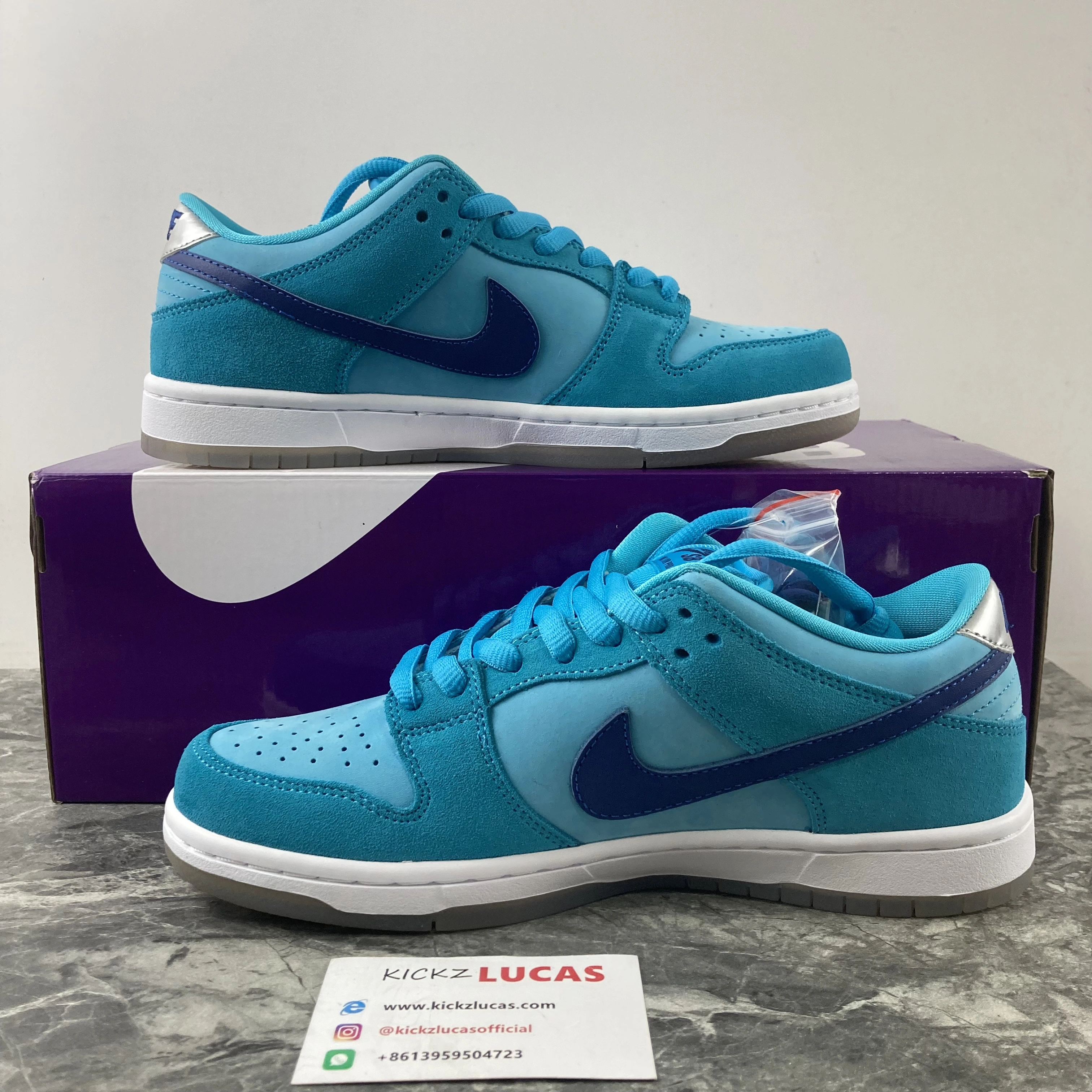 SB Dunk Low Pro Blue Fury BQ6817- Elegant 305