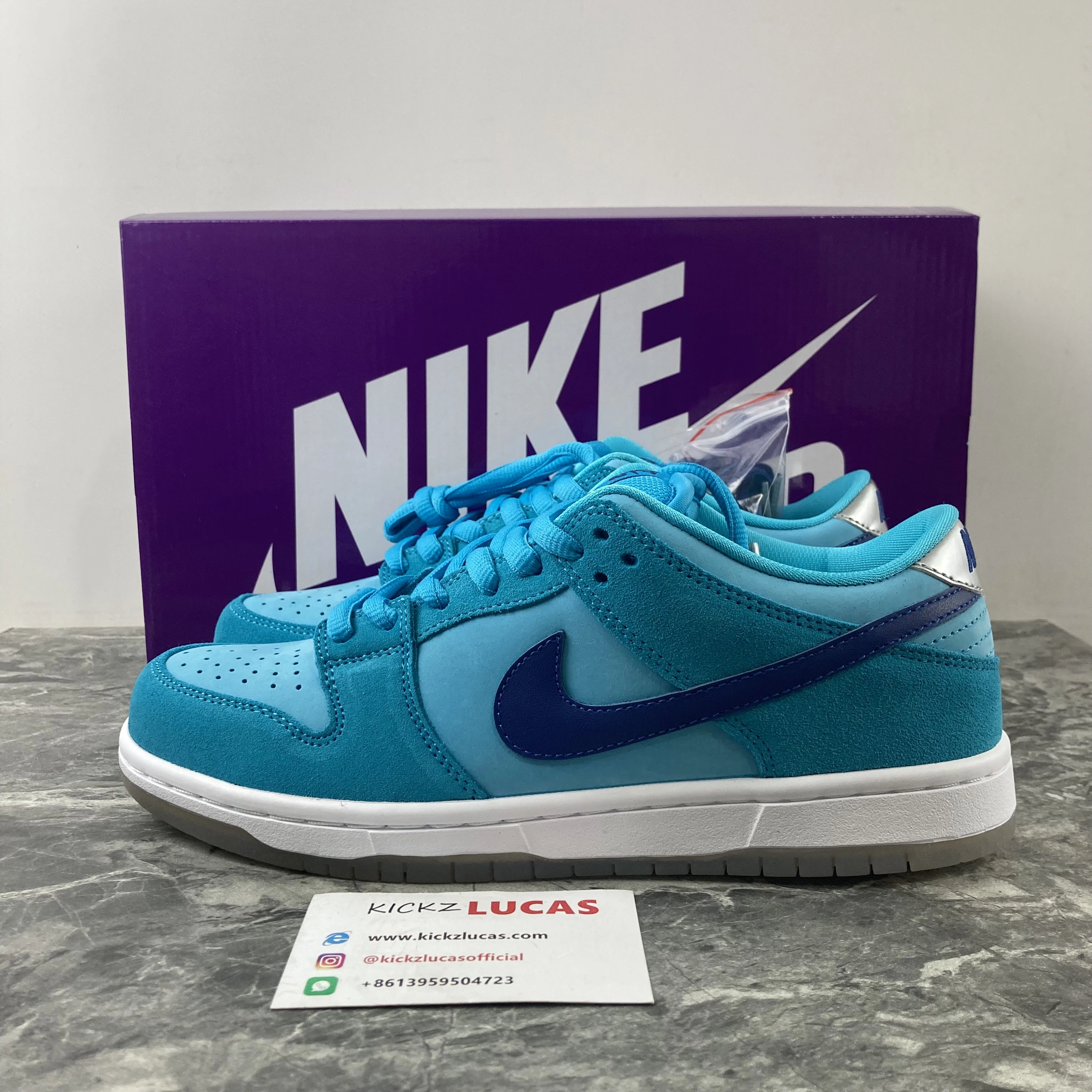 SB Dunk Low Pro Blue Fury BQ6817- Elegant 305