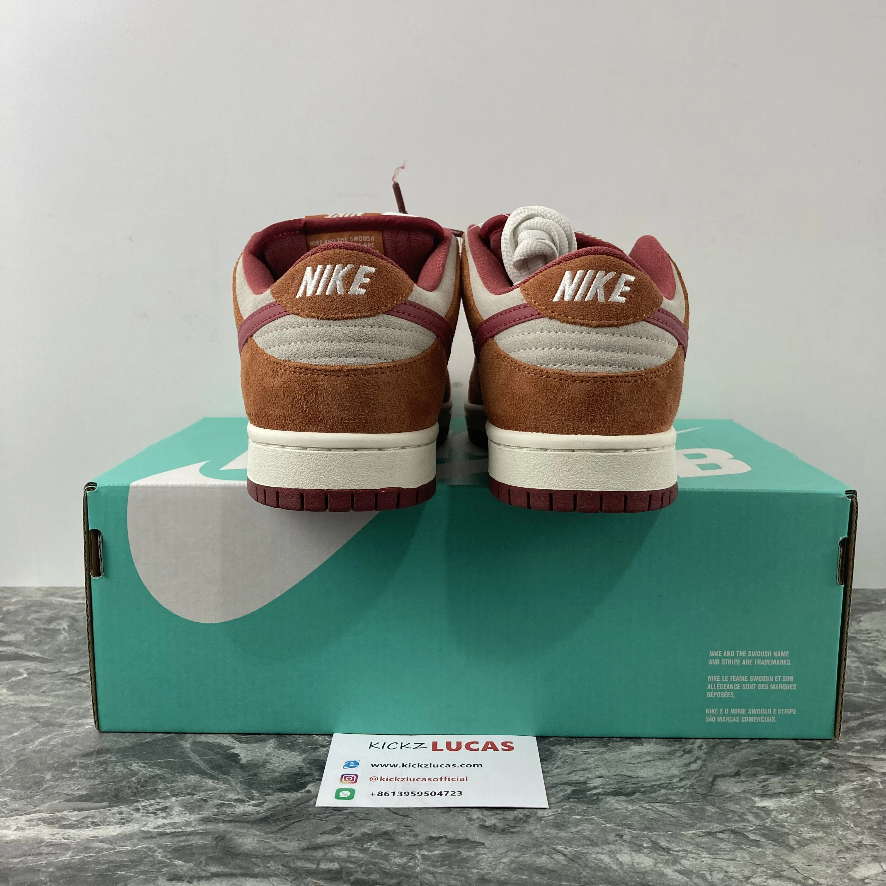SB Dunk Low Pro Dark Russet Cedar BQ6817- Durable 580