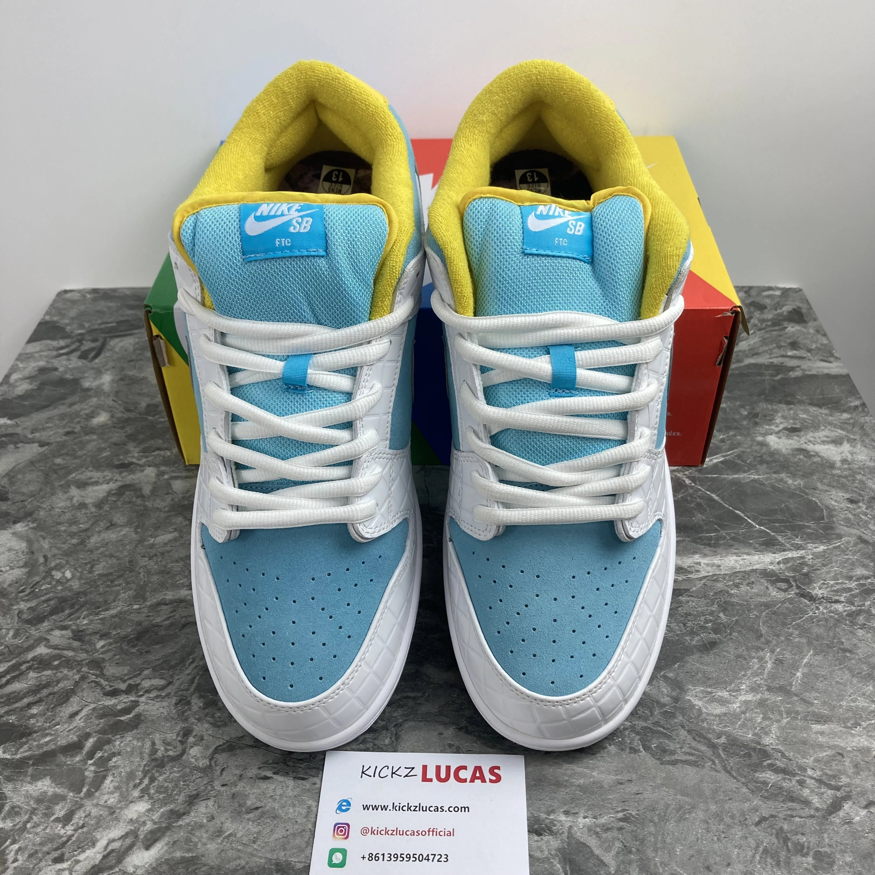 UrbanChic SB Dunk Low Pro FTC Lagoon Pulse DH7687- 566