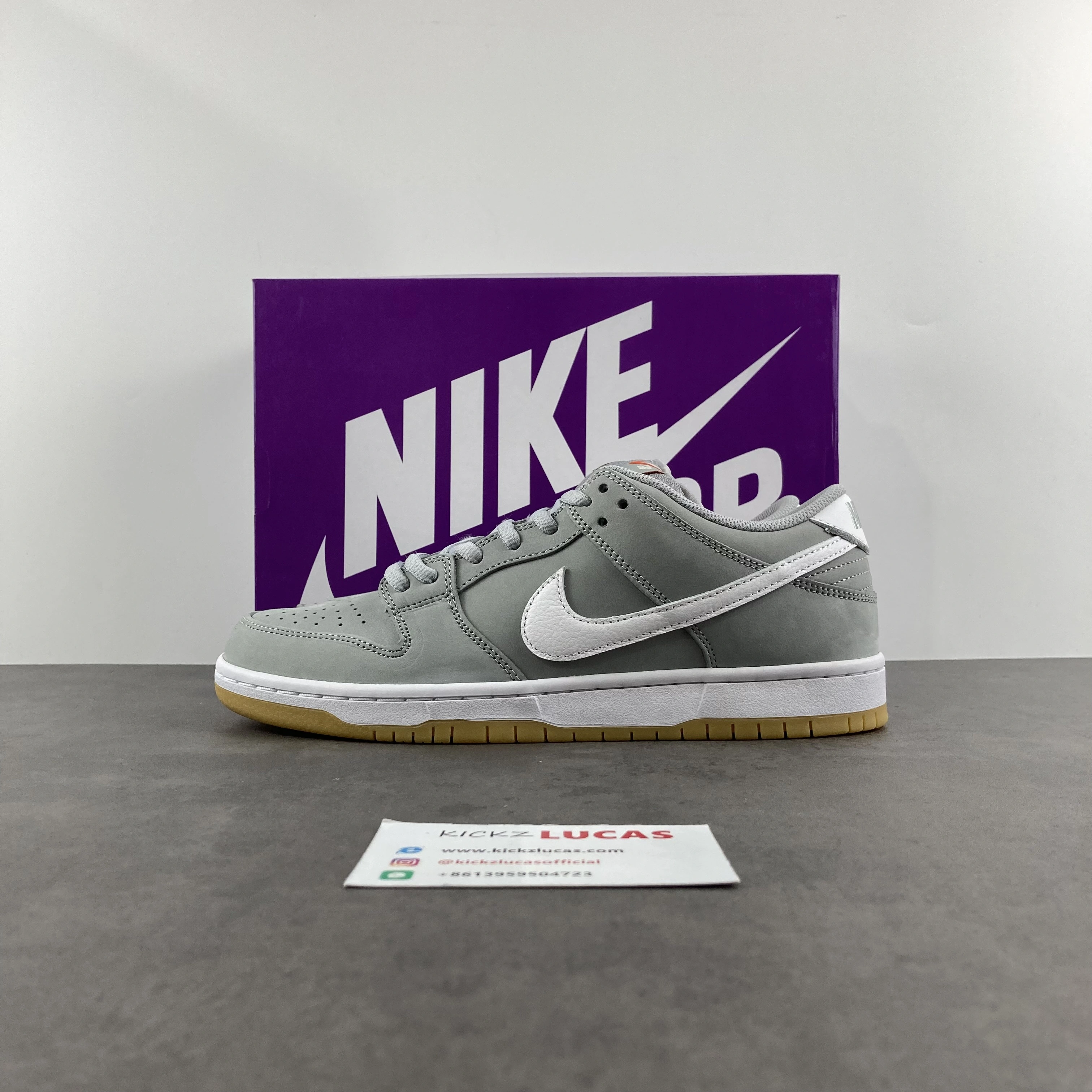SB Dunk Low Pro ISO Orange Label Wolf Grey Gum DV5464- GoodFit 151
