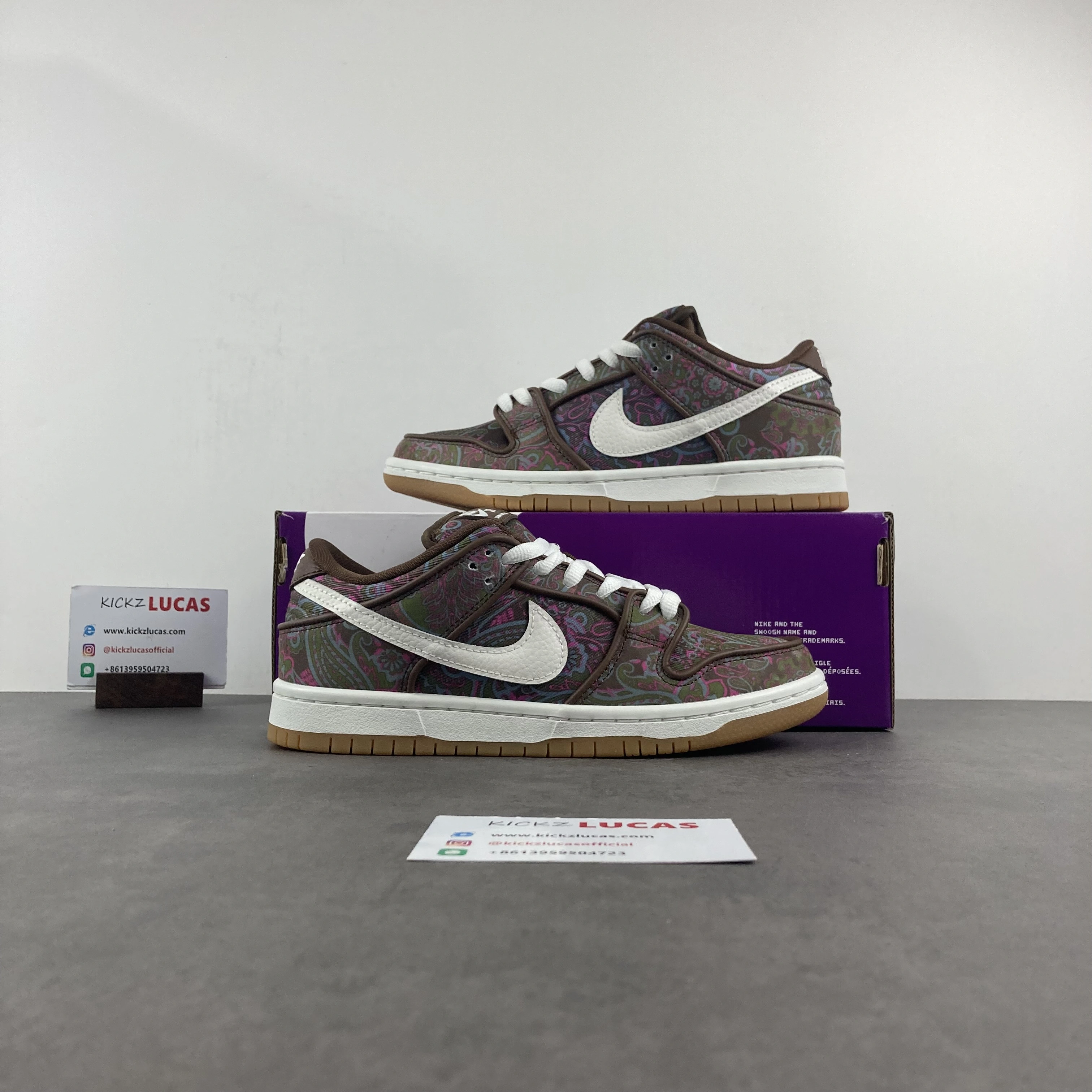 SB Dunk Low Pro Paisley Brown DH7534- Youthful 406