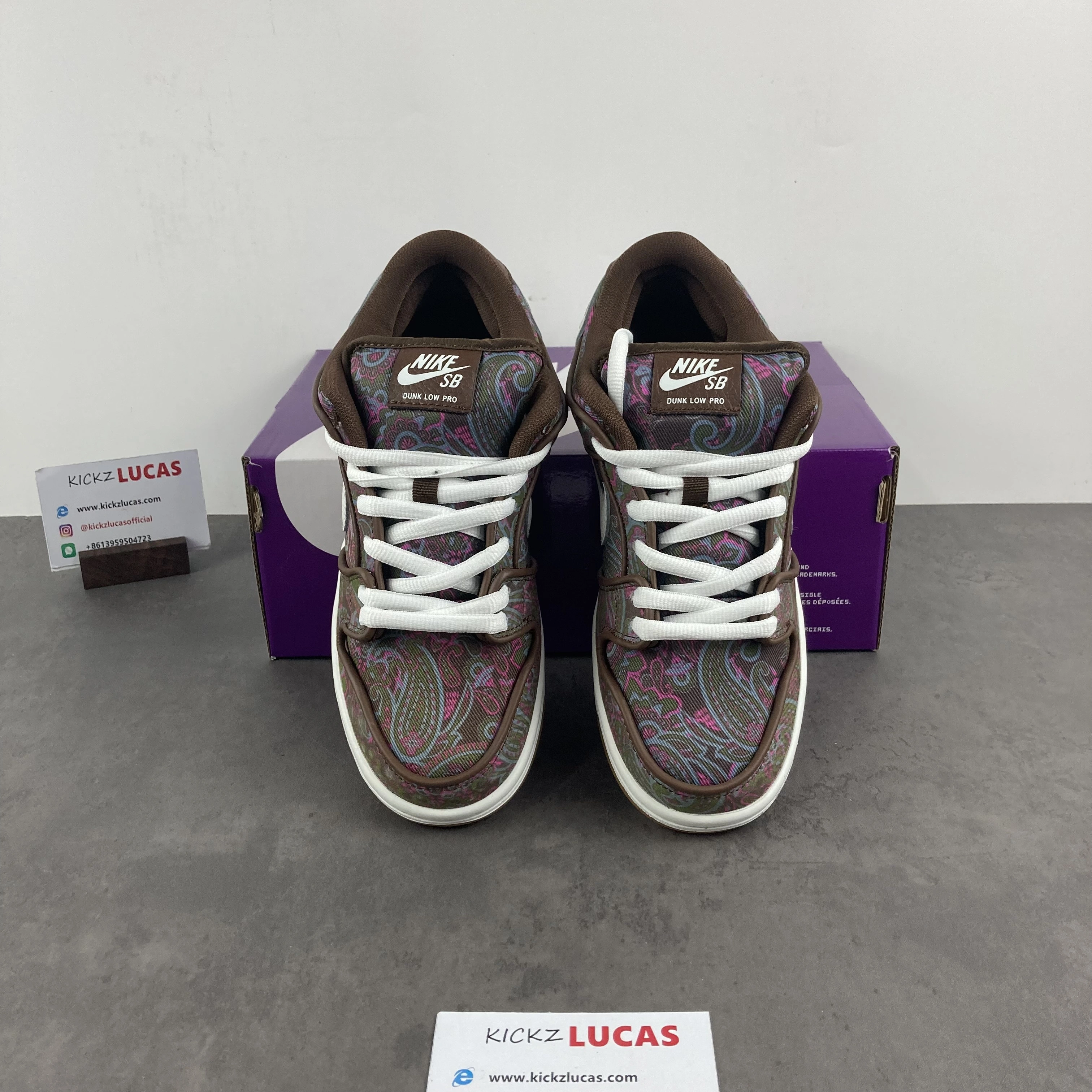 SB Dunk Low Pro Paisley Brown DH7534- Youthful 406