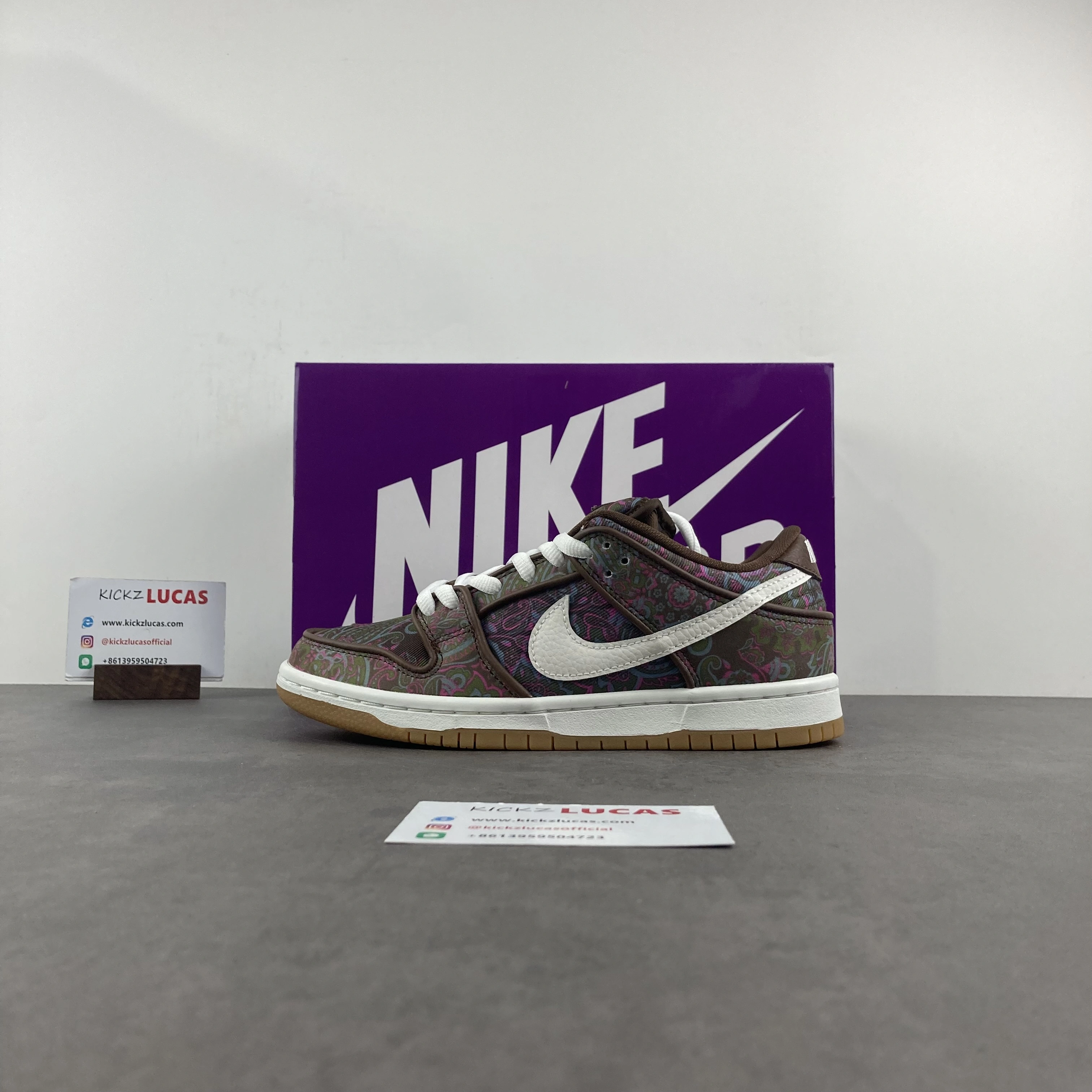 SB Dunk Low Pro Paisley Brown DH7534- Youthful 406
