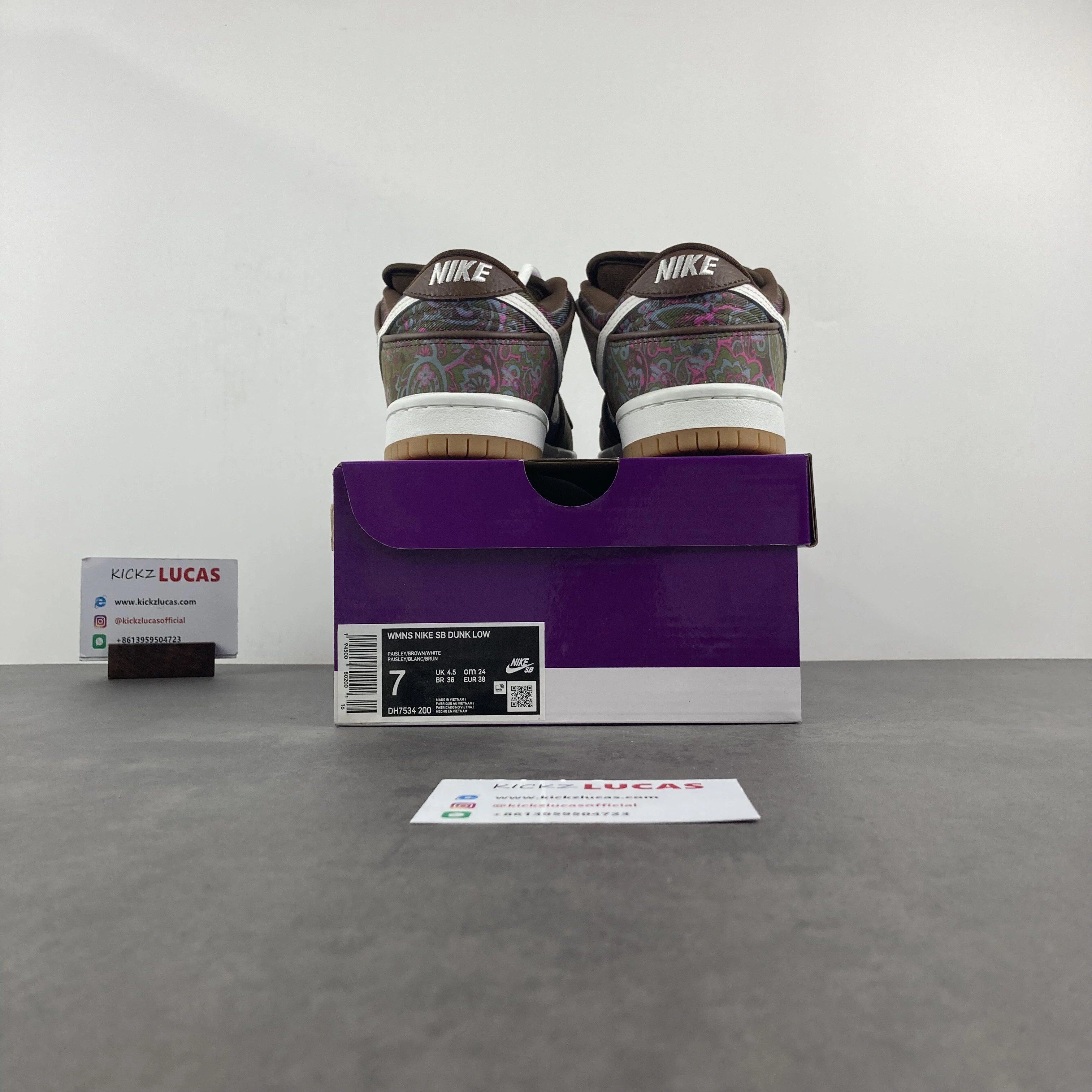 SB Dunk Low Pro Paisley Brown DH7534- Youthful 406