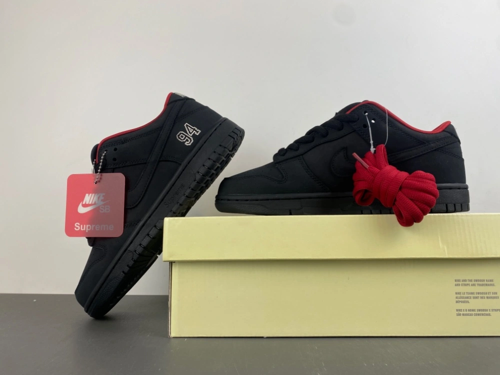 Contemporary SB Dunk Low Supreme 94 Black HQ8487- 5