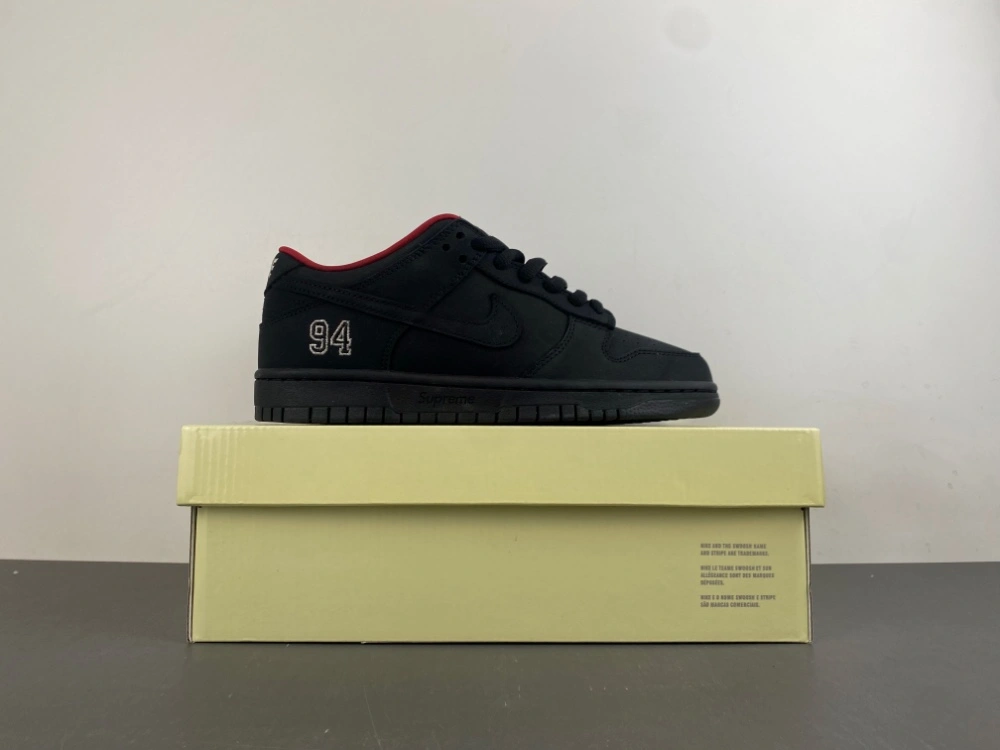 Contemporary SB Dunk Low Supreme 94 Black HQ8487- 5
