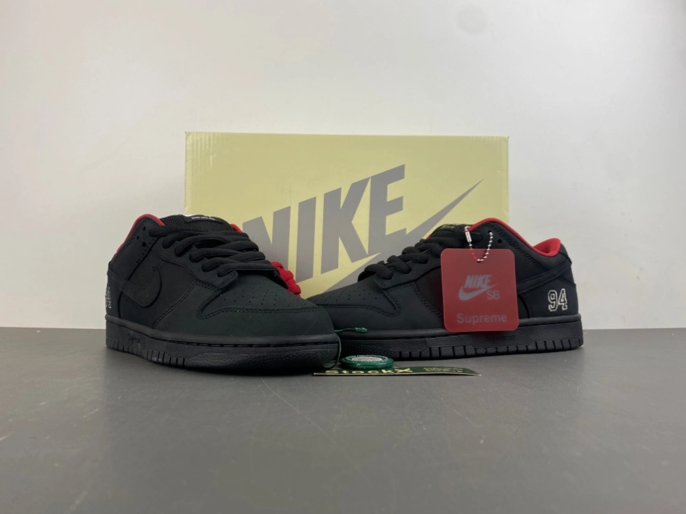 Contemporary SB Dunk Low Supreme 94 Black HQ8487- 5