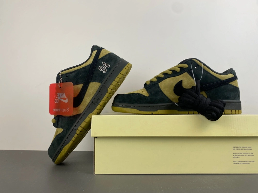 SmartChoice SB Dunk Low Supreme 94 Camper Green HQ8487- 4
