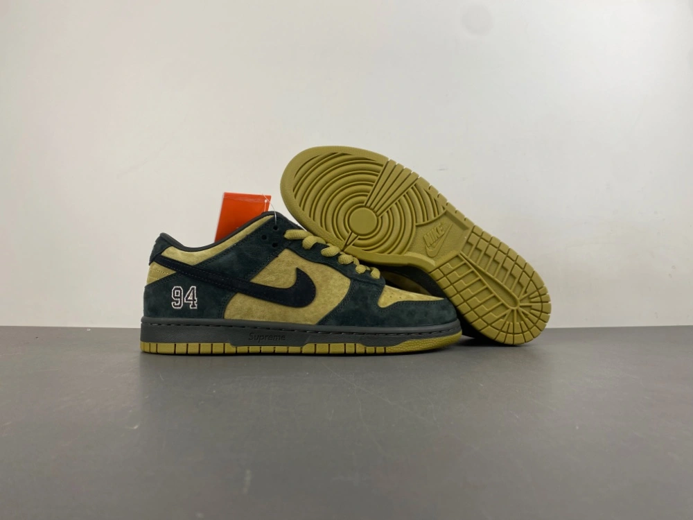 SmartChoice SB Dunk Low Supreme 94 Camper Green HQ8487- 4