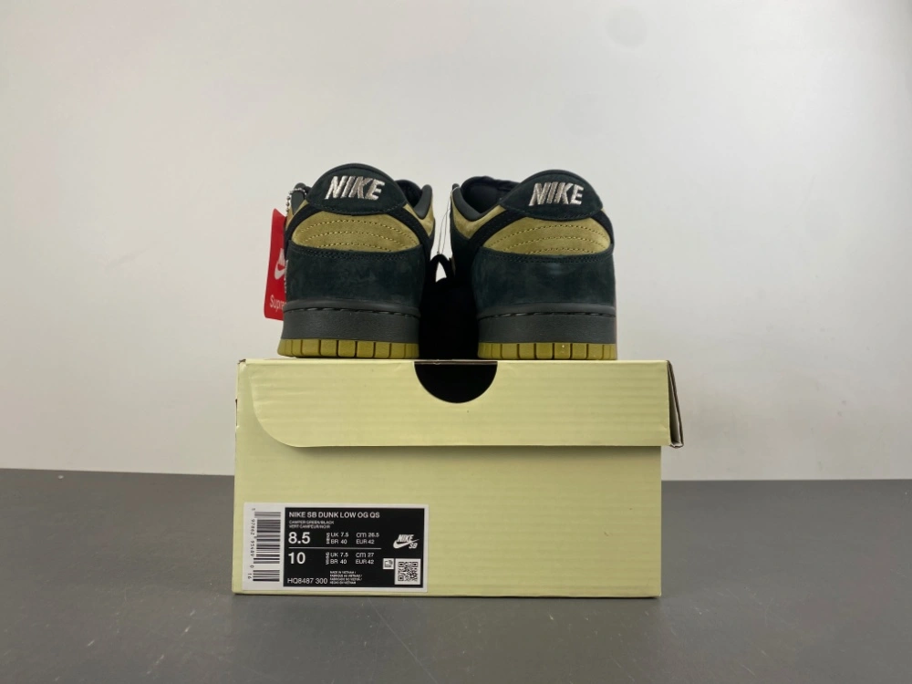 SmartChoice SB Dunk Low Supreme 94 Camper Green HQ8487- 4
