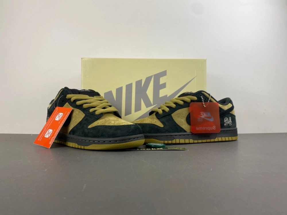 SmartChoice SB Dunk Low Supreme 94 Camper Green HQ8487- 4